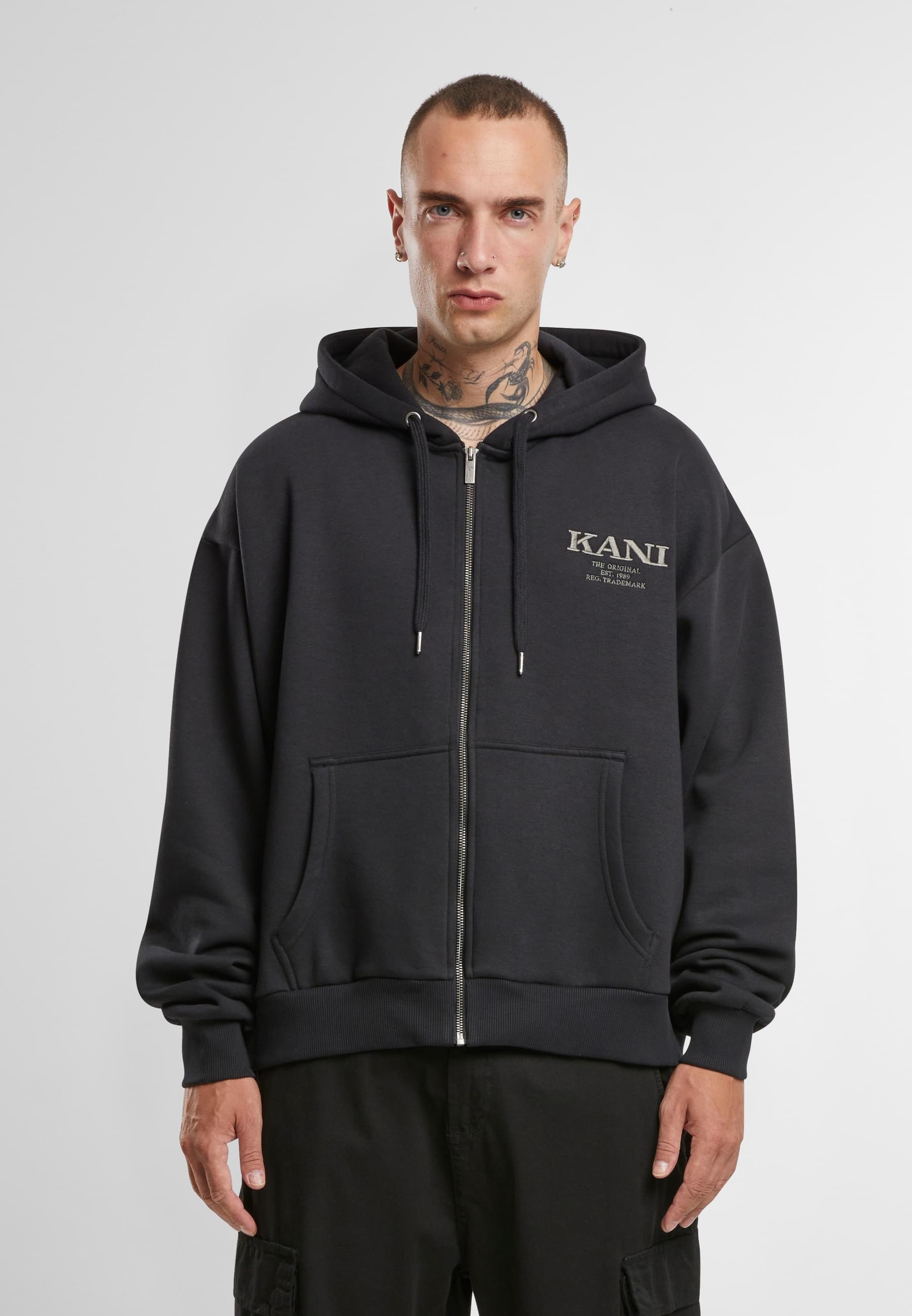 Karl Kani Sweatjacke »Karl Kani Karl Kani Retro Rhinestone Boxy Full Zip Hoodie«