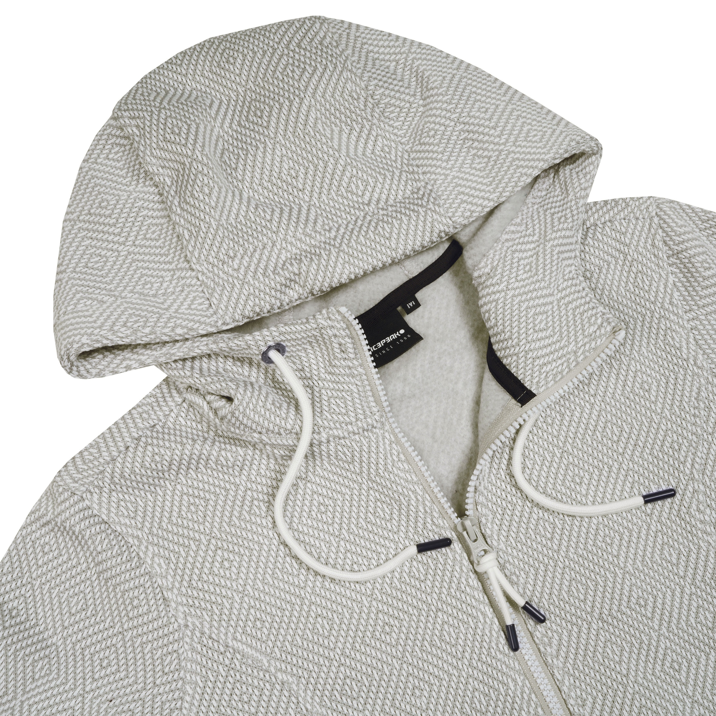 Icepeak Strickjacke »D STRICKFLEECE JACKE AUEN«, in gemusteter Optik