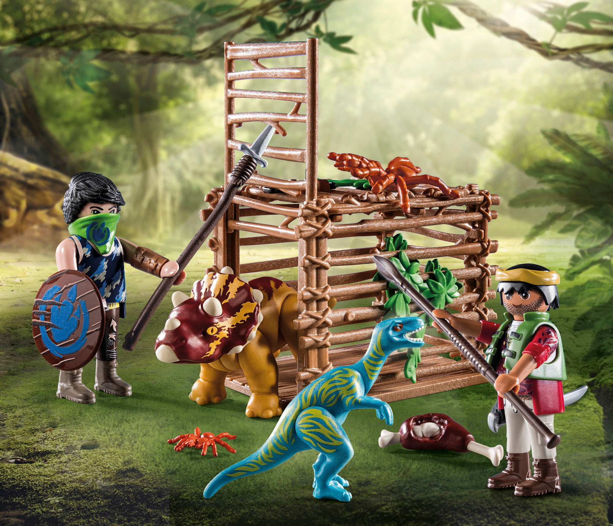 Playmobil® Konstruktions-Spielset »Starter Pack, Befreiung Triceratops (71378), Dino Rise«, (29 St.)