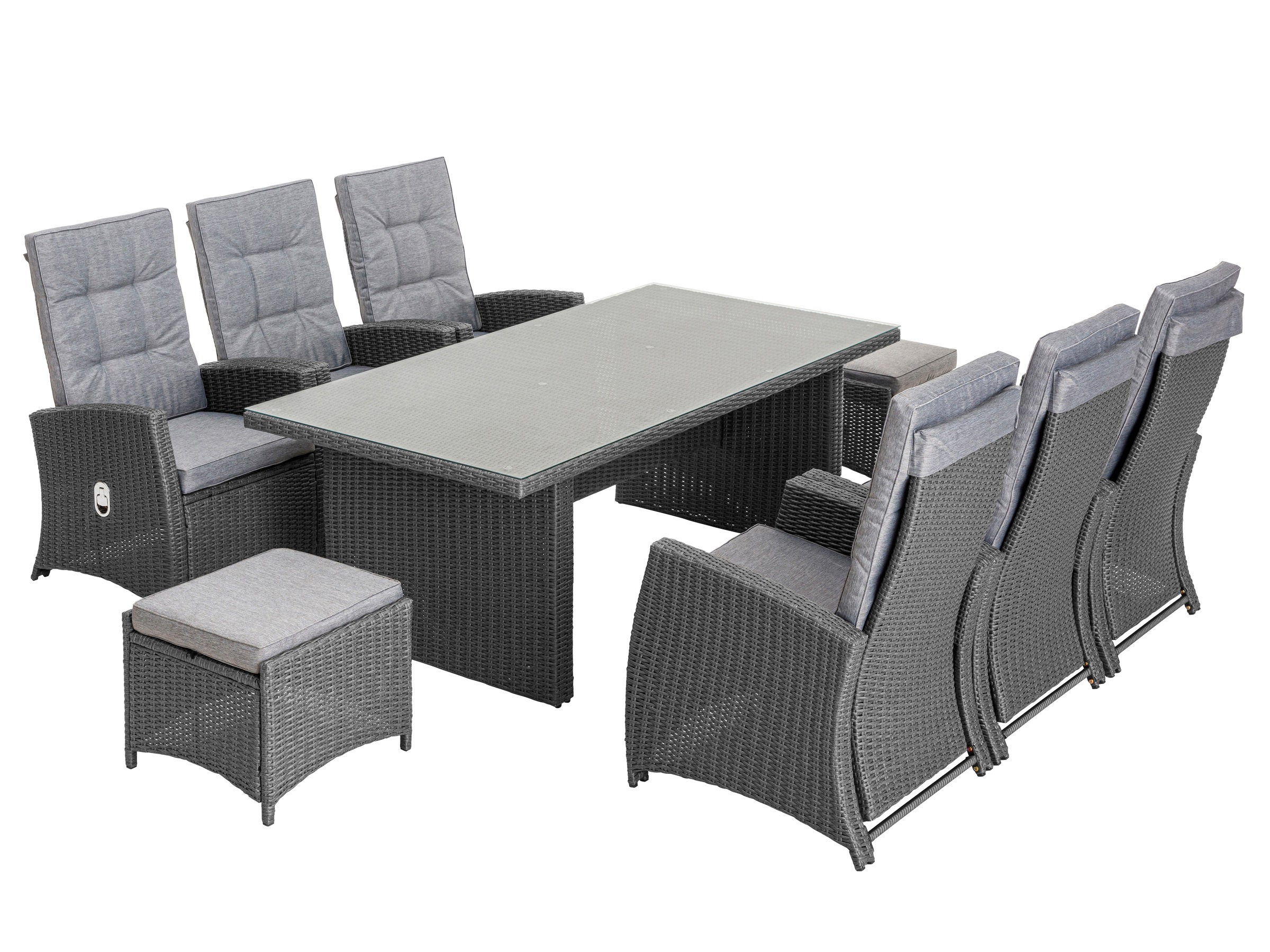 KONIFERA Garten-Essgruppe »»New Paris«« Set, 6 Sessel, Rückenlehne verstell günstig online kaufen