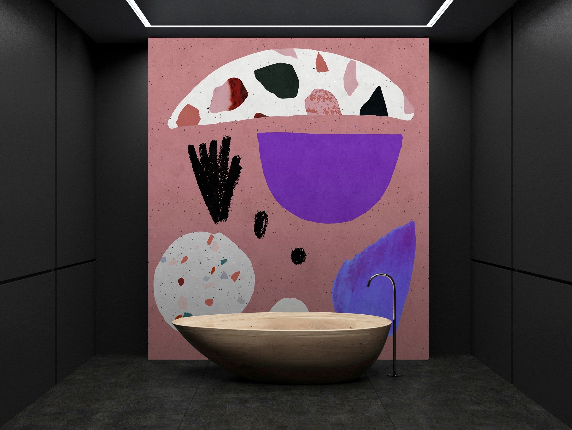 living walls Fototapete »Walls by Patel Terrazzo 5« glatt Vlies, Wand, Schr günstig online kaufen