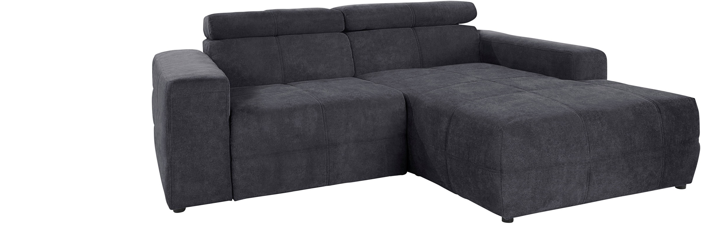DOMO collection Ecksofa »Brandon, inkl. Kopfteilverstellung, B/T/H: 214/100 günstig online kaufen