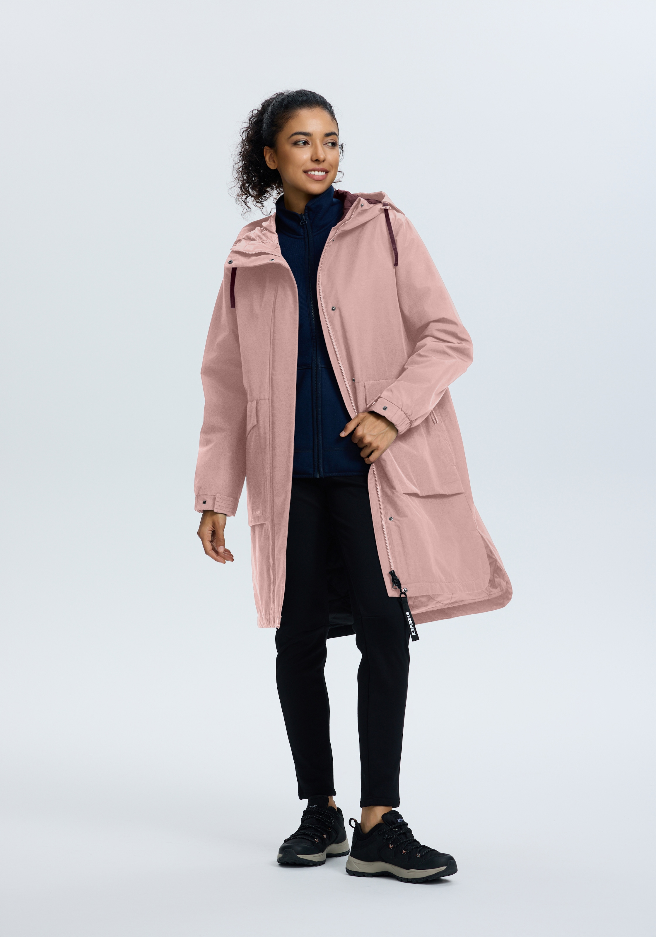 Icepeak Funktionsmantel »ICEPEAK AALAN« 1 Stk. aus Baumwolle und Polyamid, sportlicher Stil, wasserabweisend