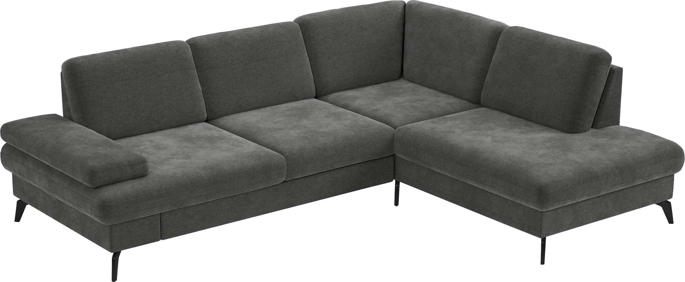 sit&more Ecksofa »Morris L-Form, inkl. Sitztiefenverstellung«, wahlweise mit Armteilverstellung, Bettfunktion & Bettkasten