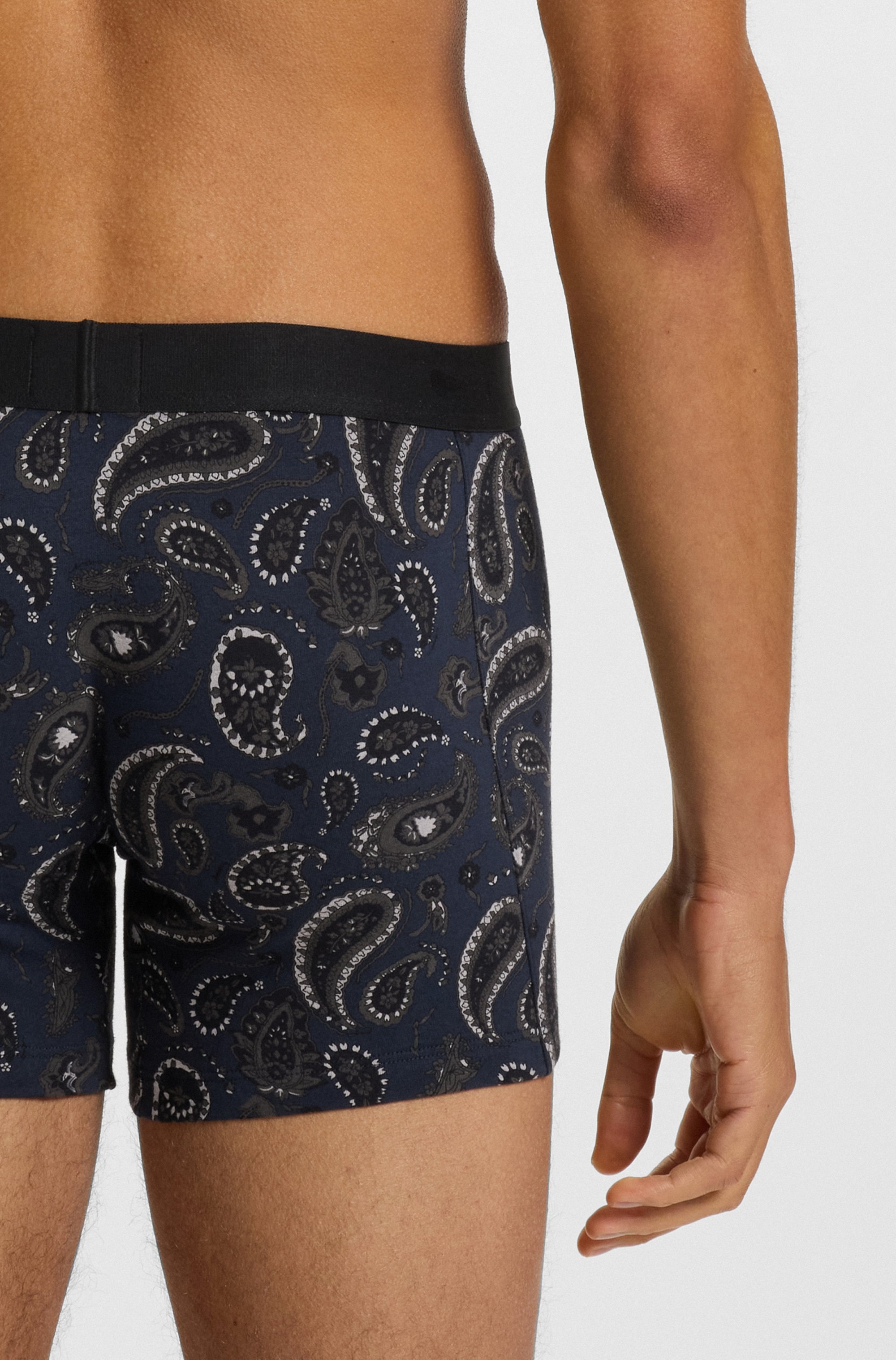 BOSS Trunk »BoxerBr3P BOSS ONE«, (3 St.), elastischer Bund mit Logo, teilweise gemsutert