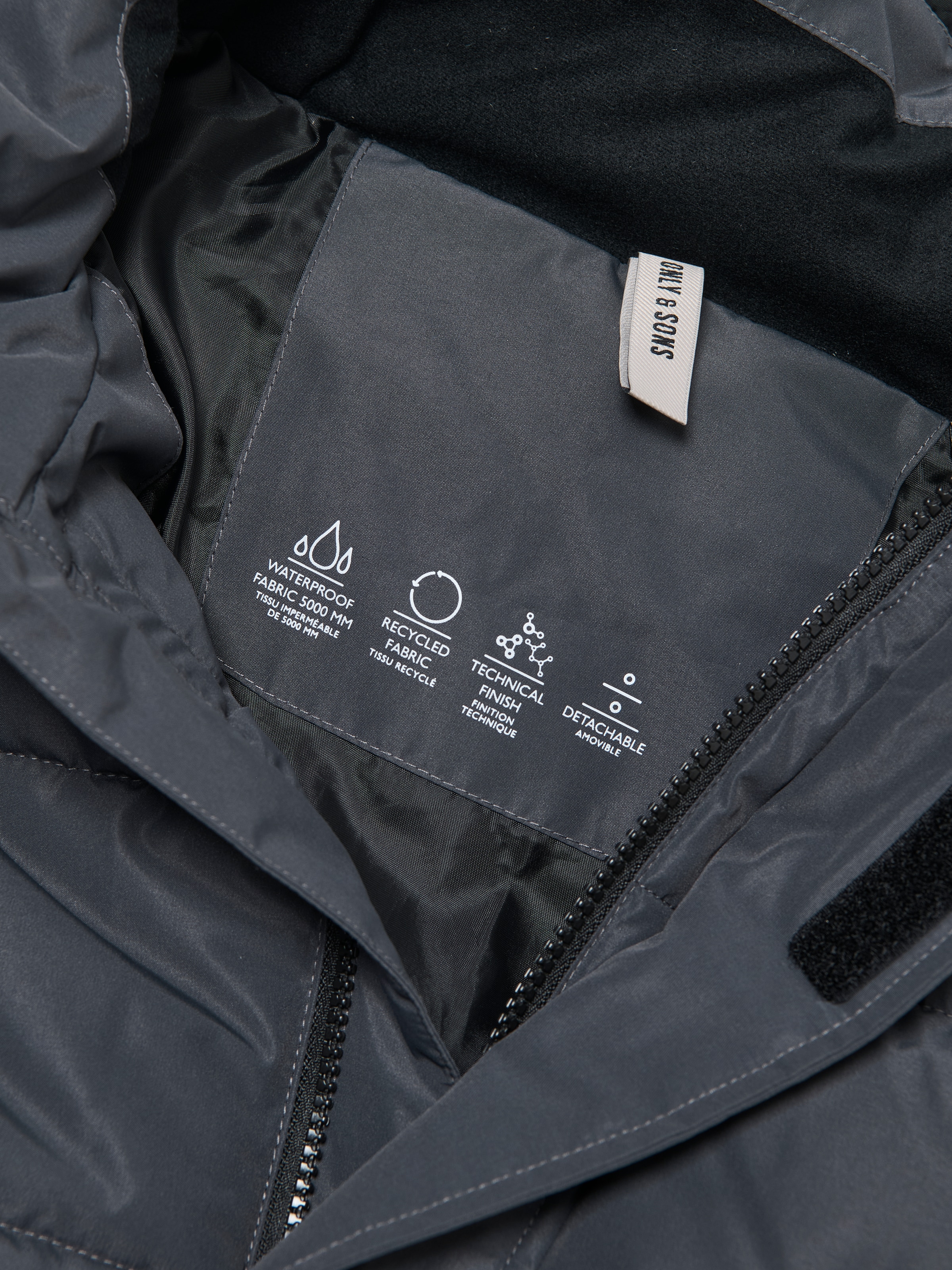 ONLY & SONS Steppjacke »ONSCARL LIFE LONG QUILTED COAT NOOS OTW« mit Kapuze