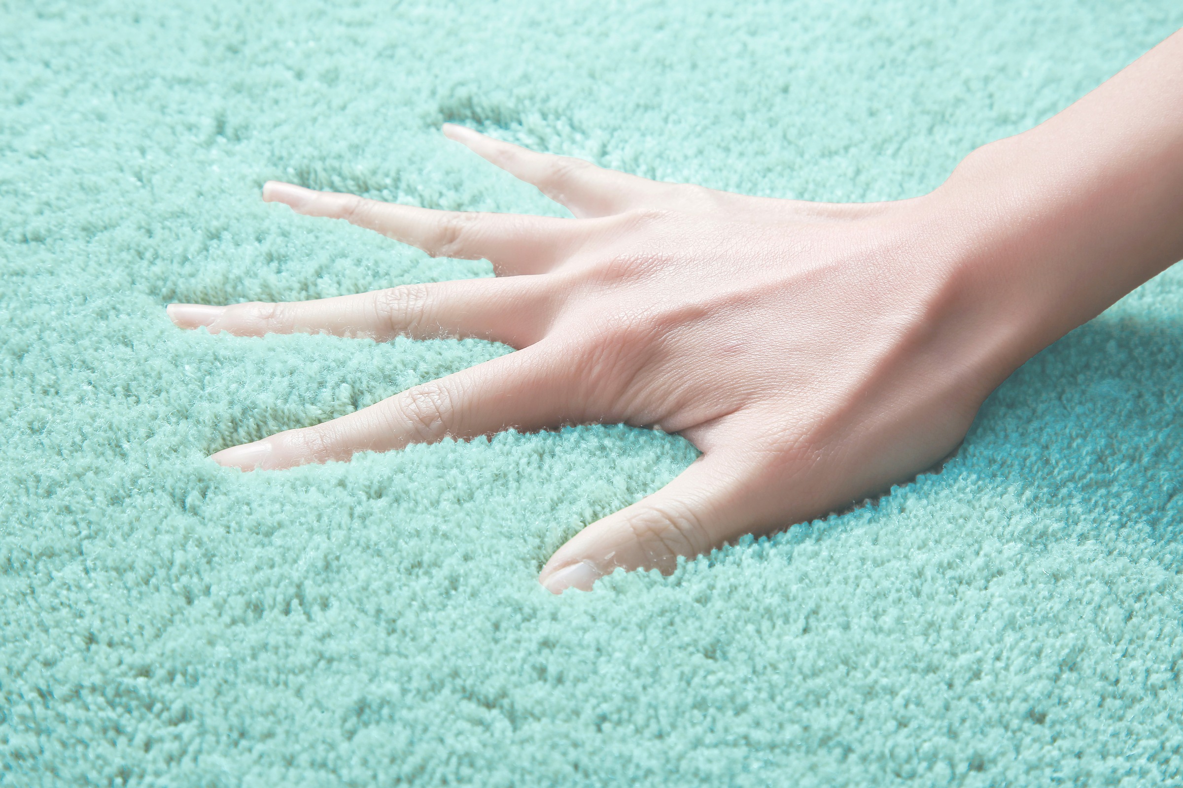 my home Badematte »Merida Kurzflor, Badteppich, Badvorleger, Badezimmer Teppich«, rutschhemmend beschichtet, fußbodenheizungsgeeignet-schnell trocknend-strapazierfähig, Badematten, Uni Farben, als halbrund und rechteckig erhältlich