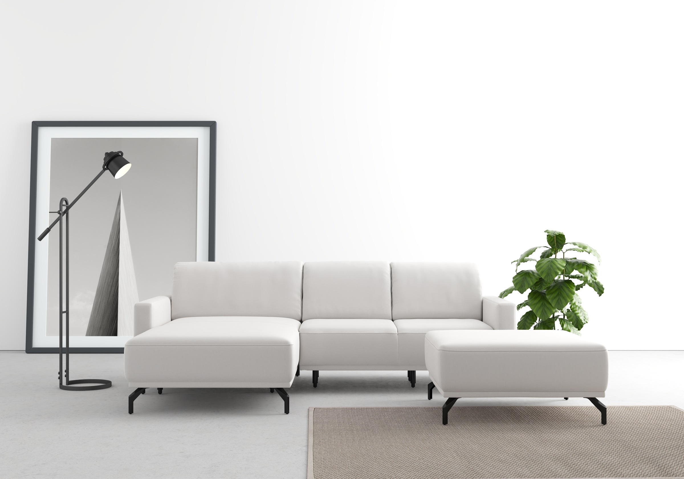 sit&more Ecksofa »Bailando L-Form«, wahlweise mit Kopfteilverstellung und V günstig online kaufen
