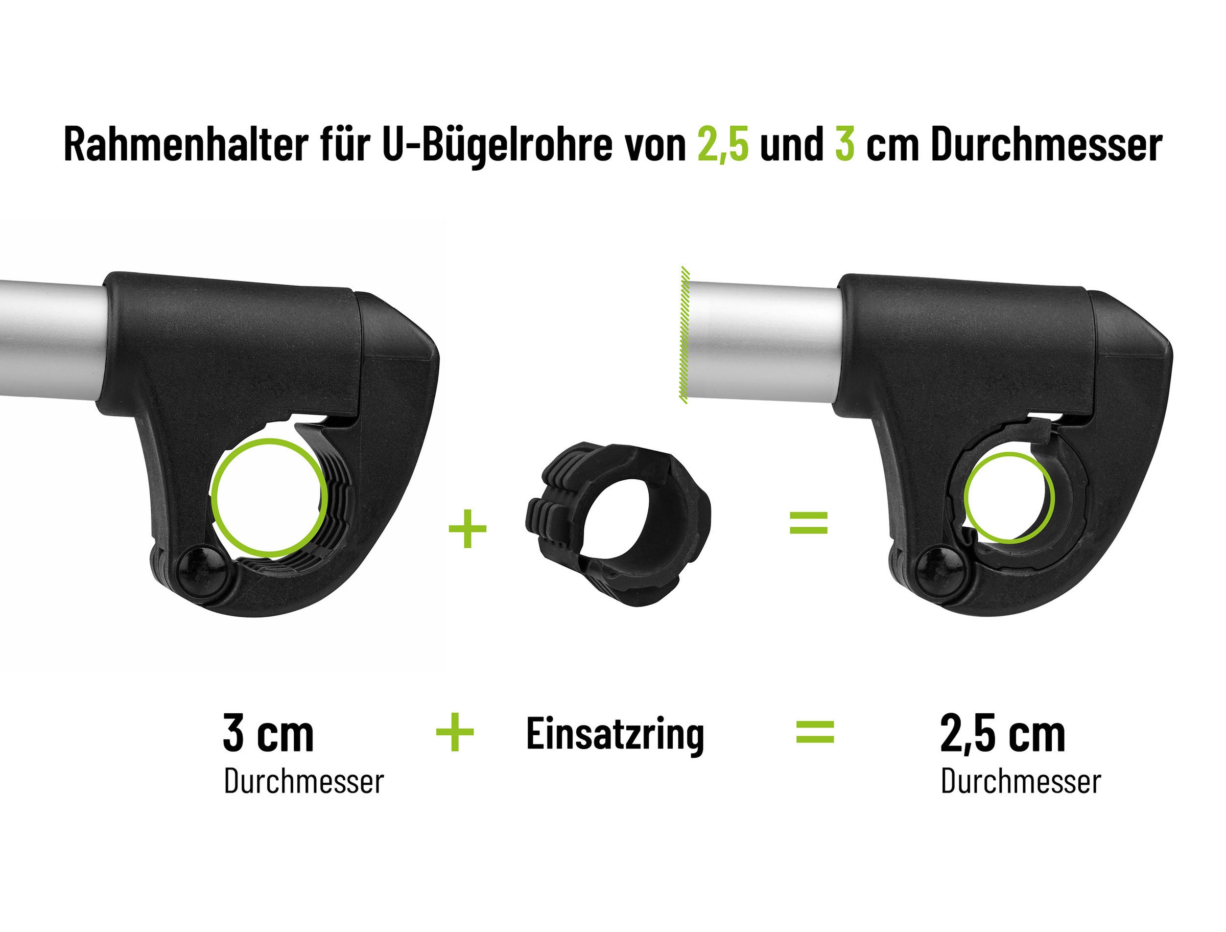 EUFAB Fahrradträger-Rahmenhalter »Verstellbarer Strap-Rahmenhalter 40cm«