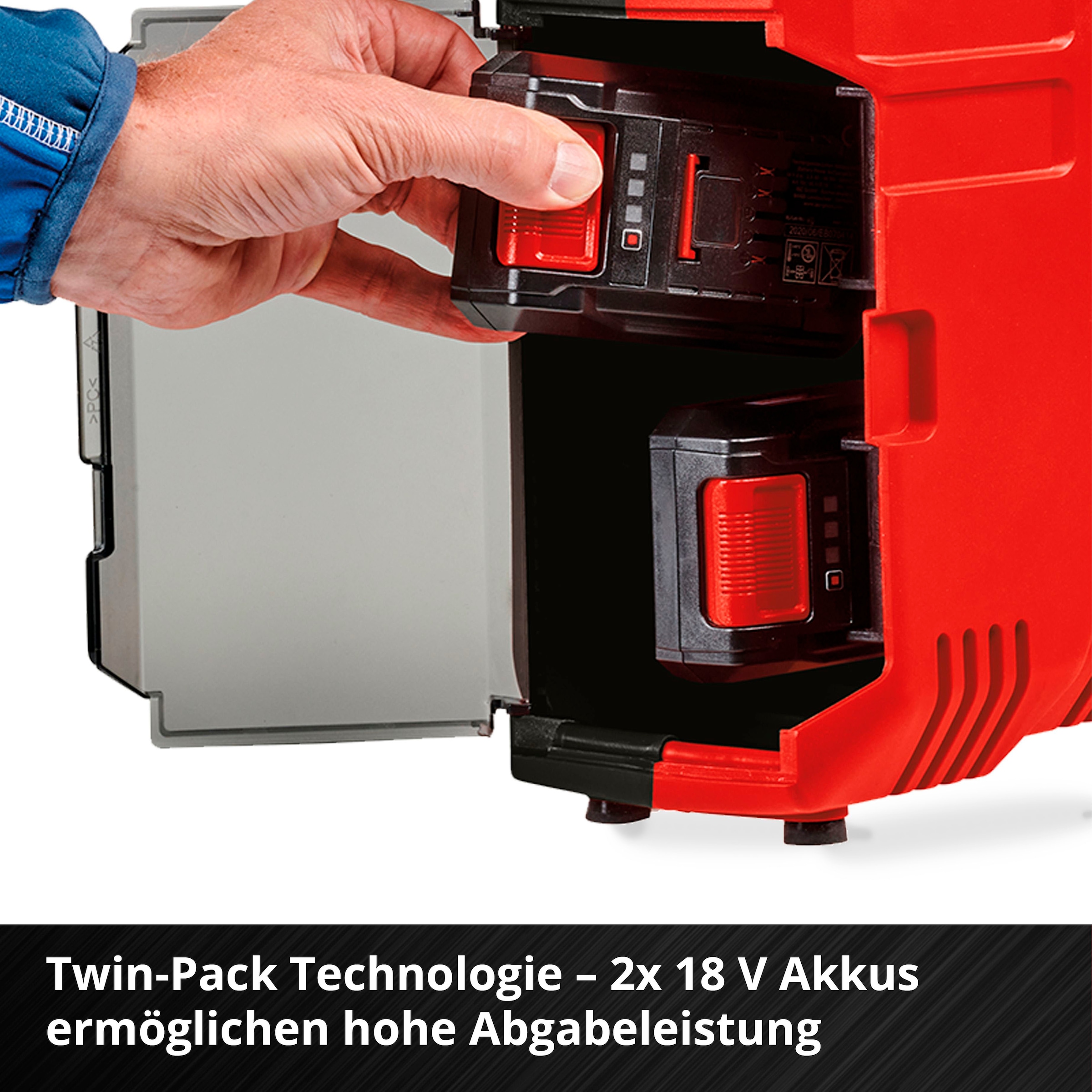 Einhell Koffer-Kompressor »TE-AC 36/8 Li OF Set-Solo«, ohne Akku und Ladegerät, inkl. Aufbewahrungskoffer