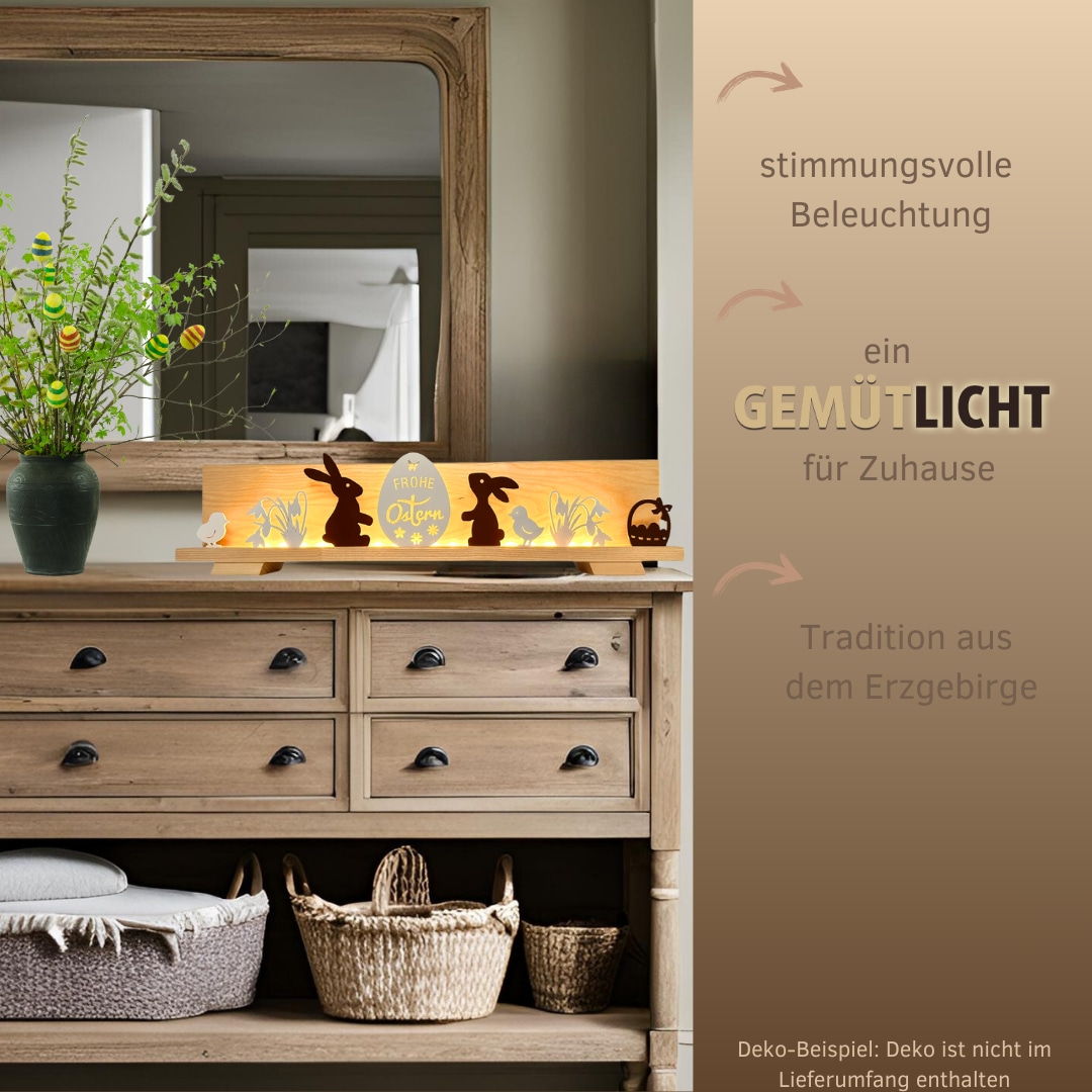 Weigla Dekofigur »Figurenset "Ostern" für WEIGLA Dekosockel, aus Holz« Erzg günstig online kaufen