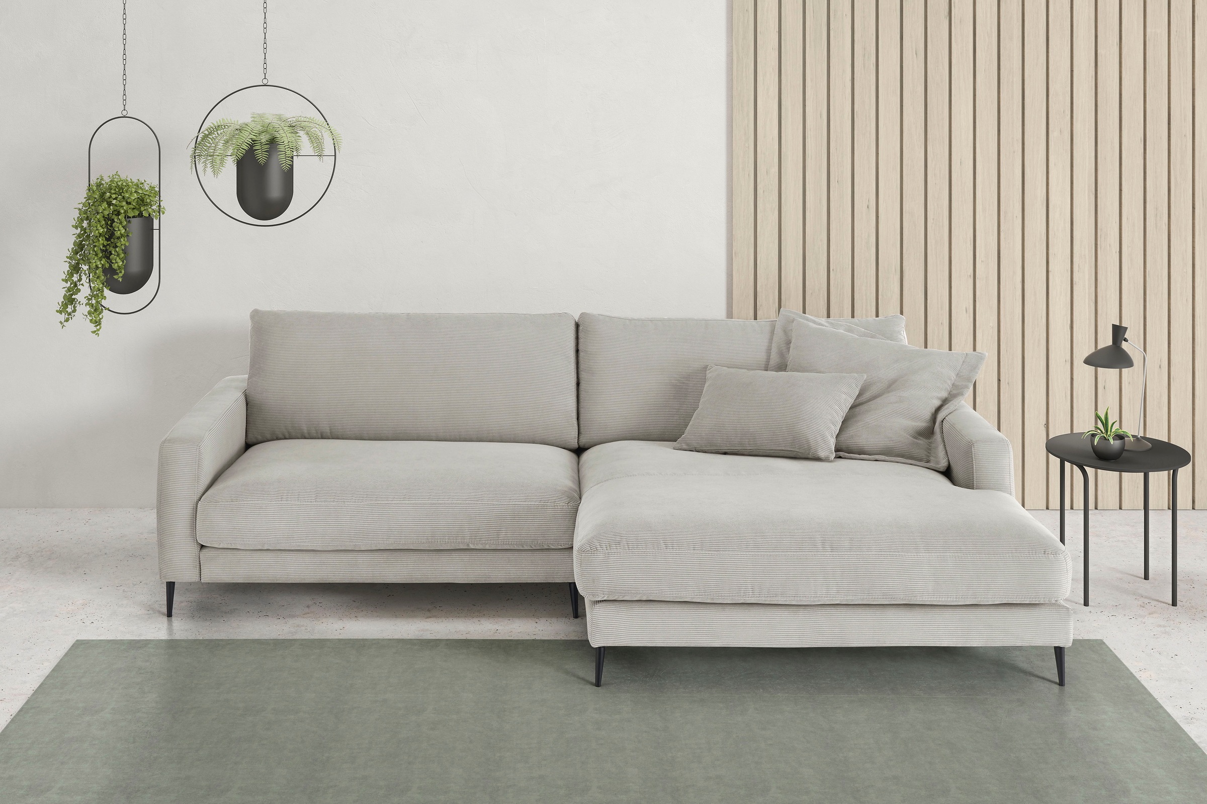Home affaire Ecksofa »Downtown, B/T/H: 272/190/84 cm L-Form« weicher Sitzko günstig online kaufen