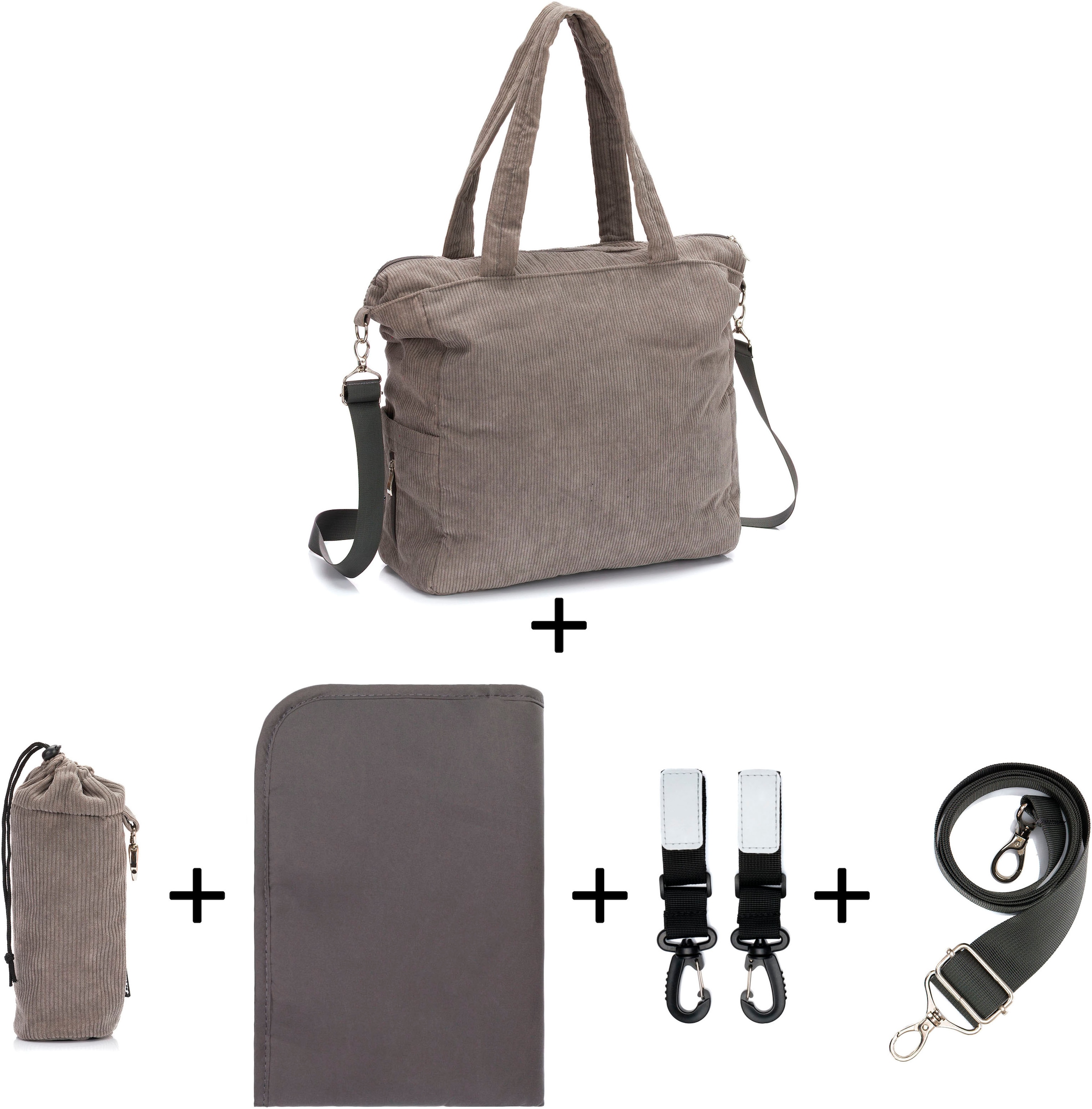 Fillikid Wickeltasche »Cord«, inklusive Thermotasche