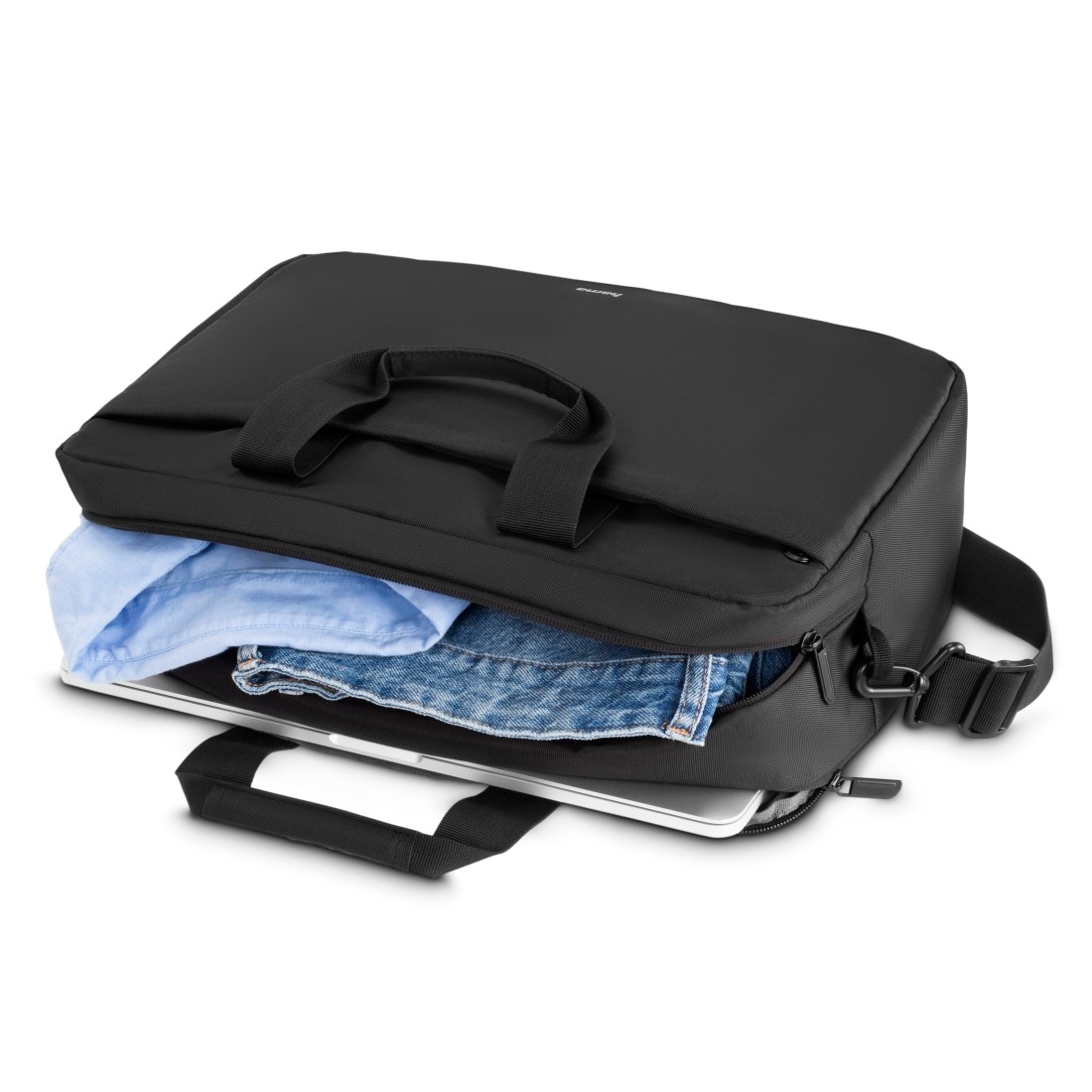 Hama Laptoptasche »Laptop-Tasche "Traveller", von 40 - 41 cm (15,6" - 16,2"), Schwarz«, 40 bis 41 cm, für Apple MacBook Pro, universell, Fächer, Farbe schwarz