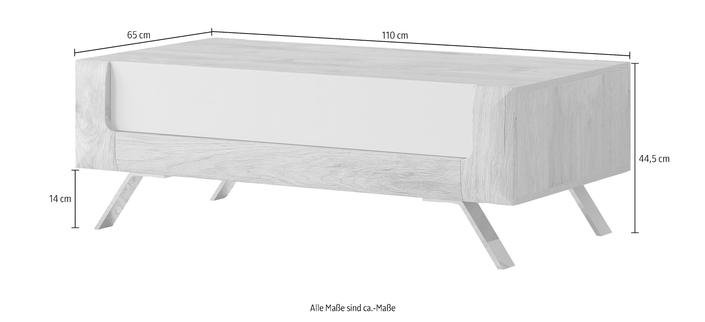 Leonique Couchtisch »Kasai«, (110 x 65 cm)