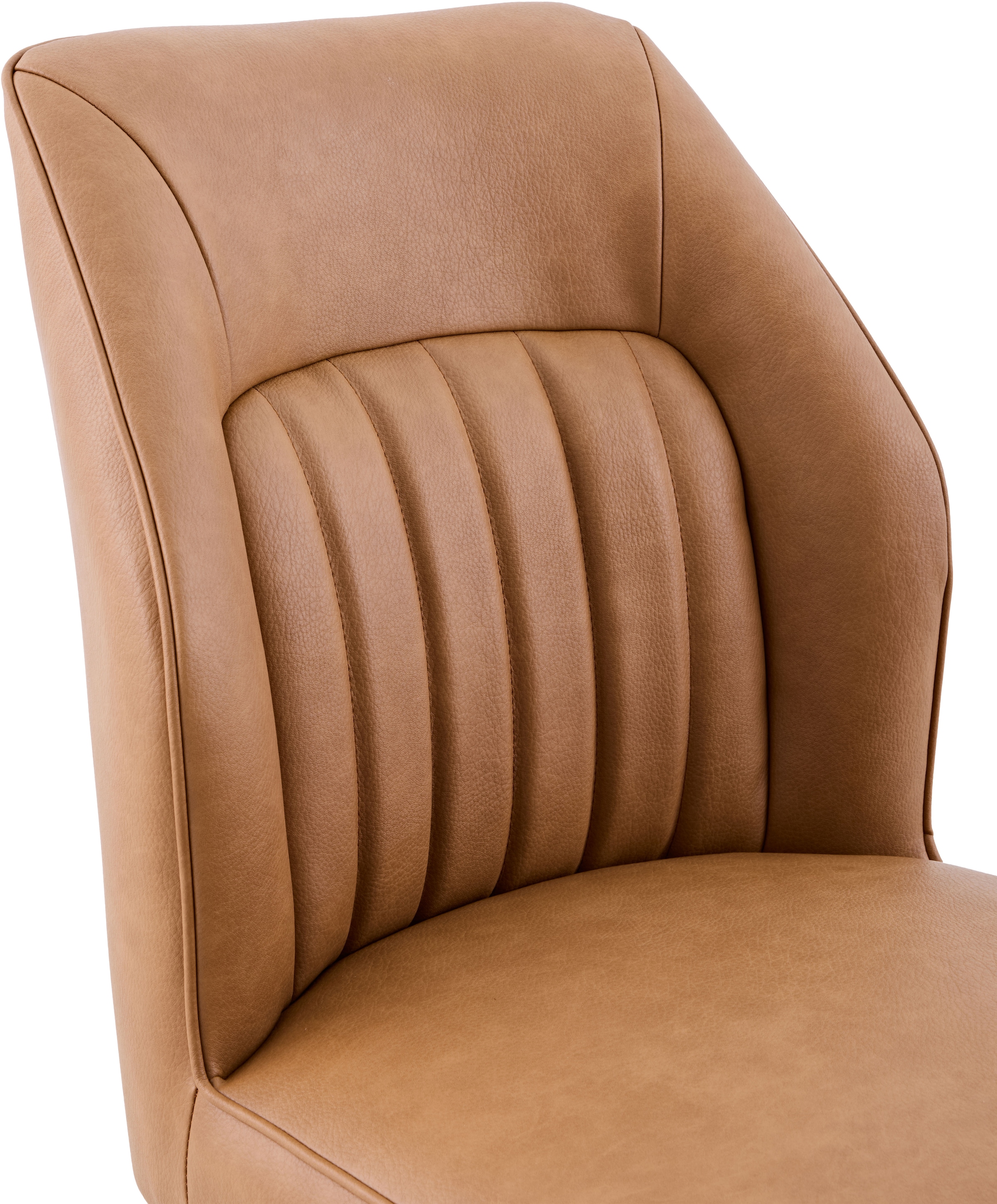 HELA 4-Fußstuhl »PRIZZI« (Set) 2 Stk.4-Fuß, 360° drehbar, Gestell oval, gepolstert, Lederoptik