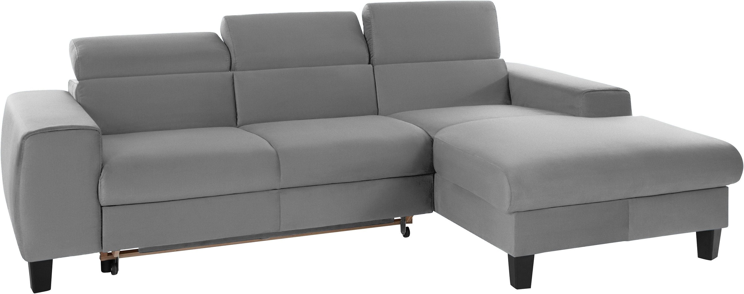 COTTA Polstergarnitur »Morven L-Form«, (Set), Set bestehend aus: Ecksofa mit Kopfteilverstellung & Hocker