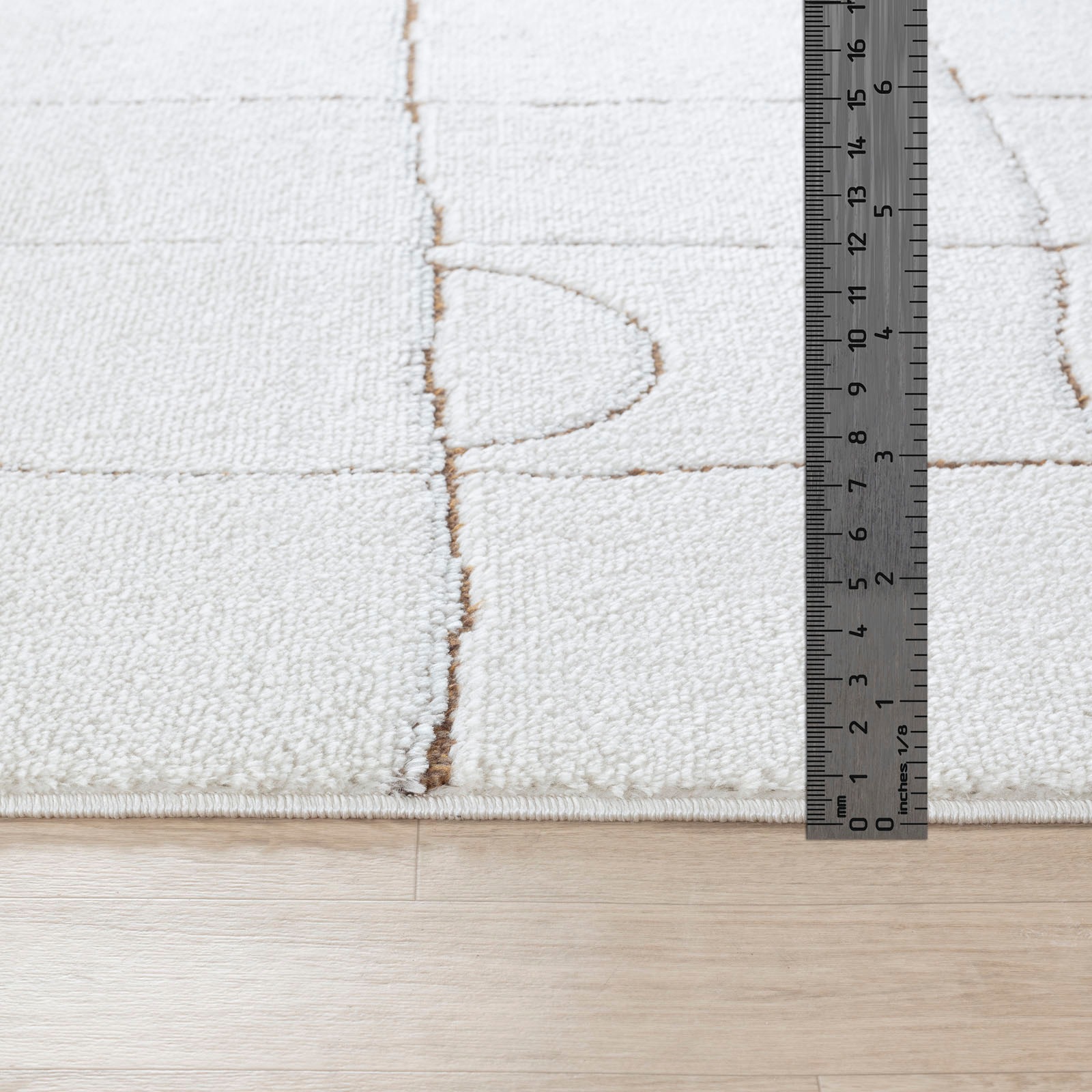 Livabliss Teppich »PRAGUE«, rechteckig, 14 mm Höhe, Skandi Design, Modern Boho Kurzflor Wohnzimmerteppich, Schlafzimmer