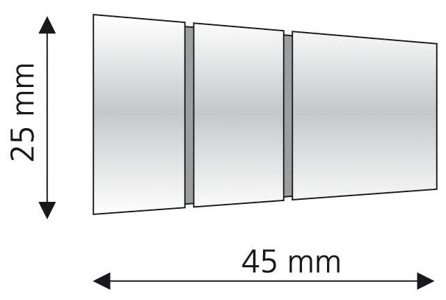 Liedeco Gardinenstangen-Endstück »Concav mit Rille«, (Set, 2 St.), für Gardinenstangen Ø 16 mm