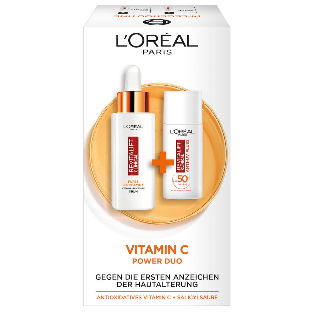 L'ORÉAL PARIS Gesichtspflege-Set »L'Oréal Paris Revitalift Vitamin C Duo«