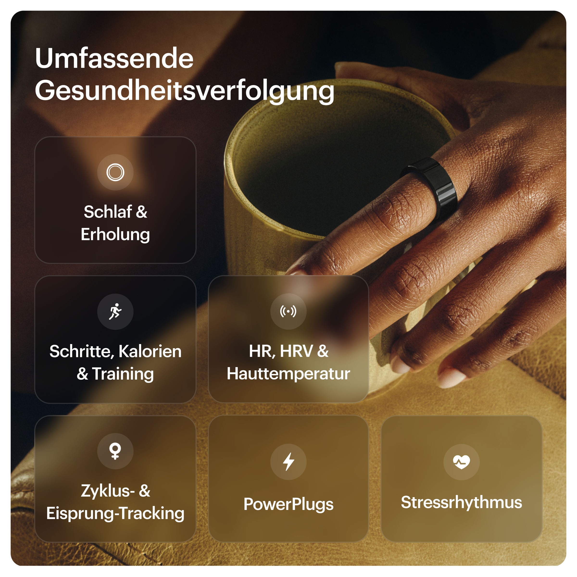 Ultrahuman Activity Tracker »Ring AIR Rose Gold - Size 14«