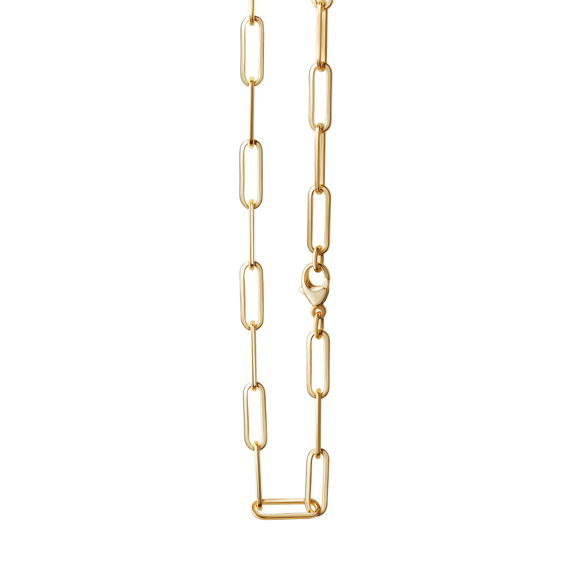 Vivance Collierkettchen »925/- Sterling Silber vergoldet Gliederkette 45 cm«