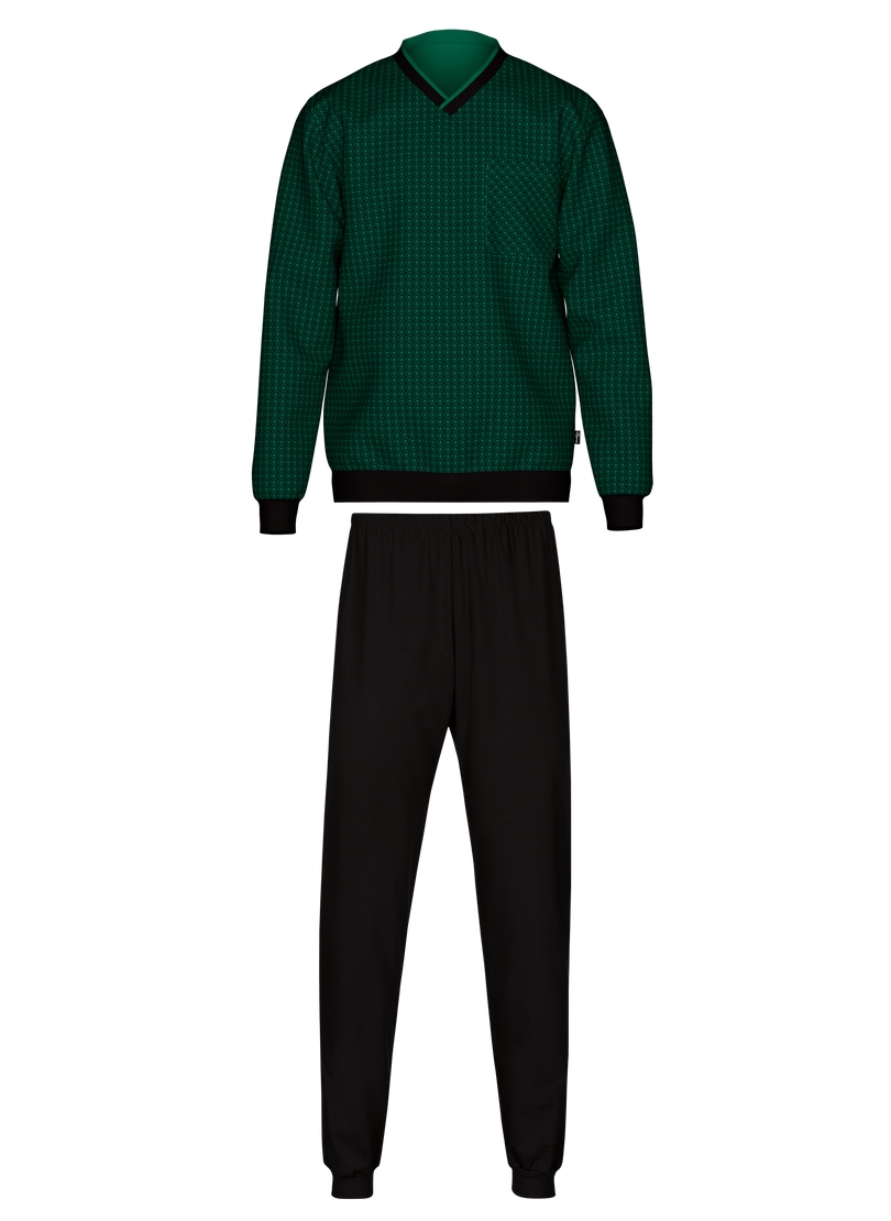 Trigema Schlafanzug »TRIGEMA Pyjama mit Vintage-Muster« 1 tlg.