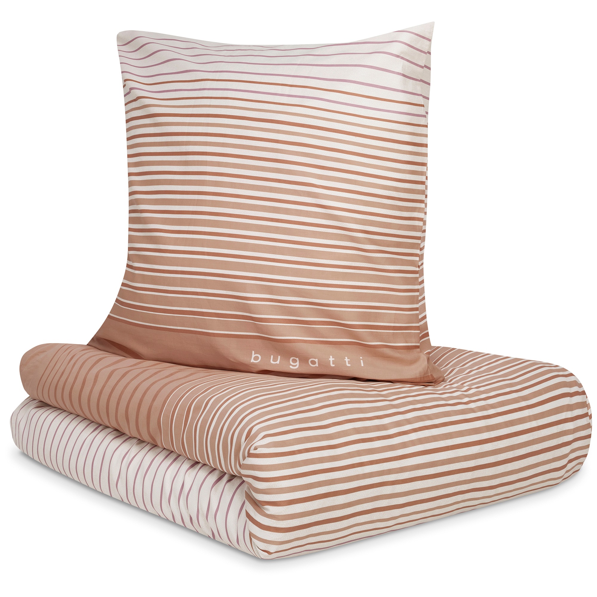 bugatti Bettwäsche »Satinbettwäsche bugatti« 2 Stk. tlg. mit elegantem Farb günstig online kaufen