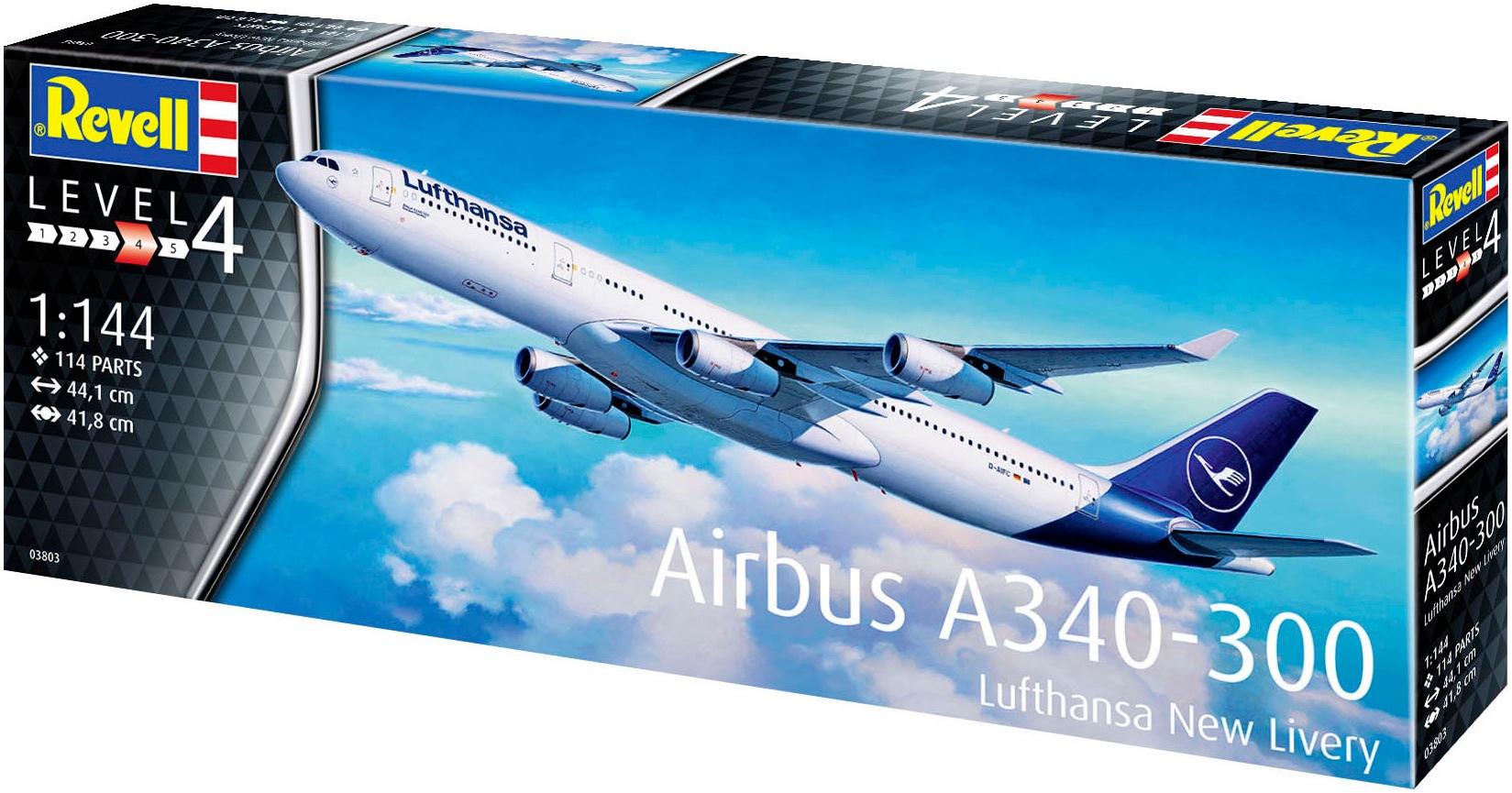 Revell® Modellbausatz »Airbus A340-300 “Lufthansa" New Livery« Made in Europe