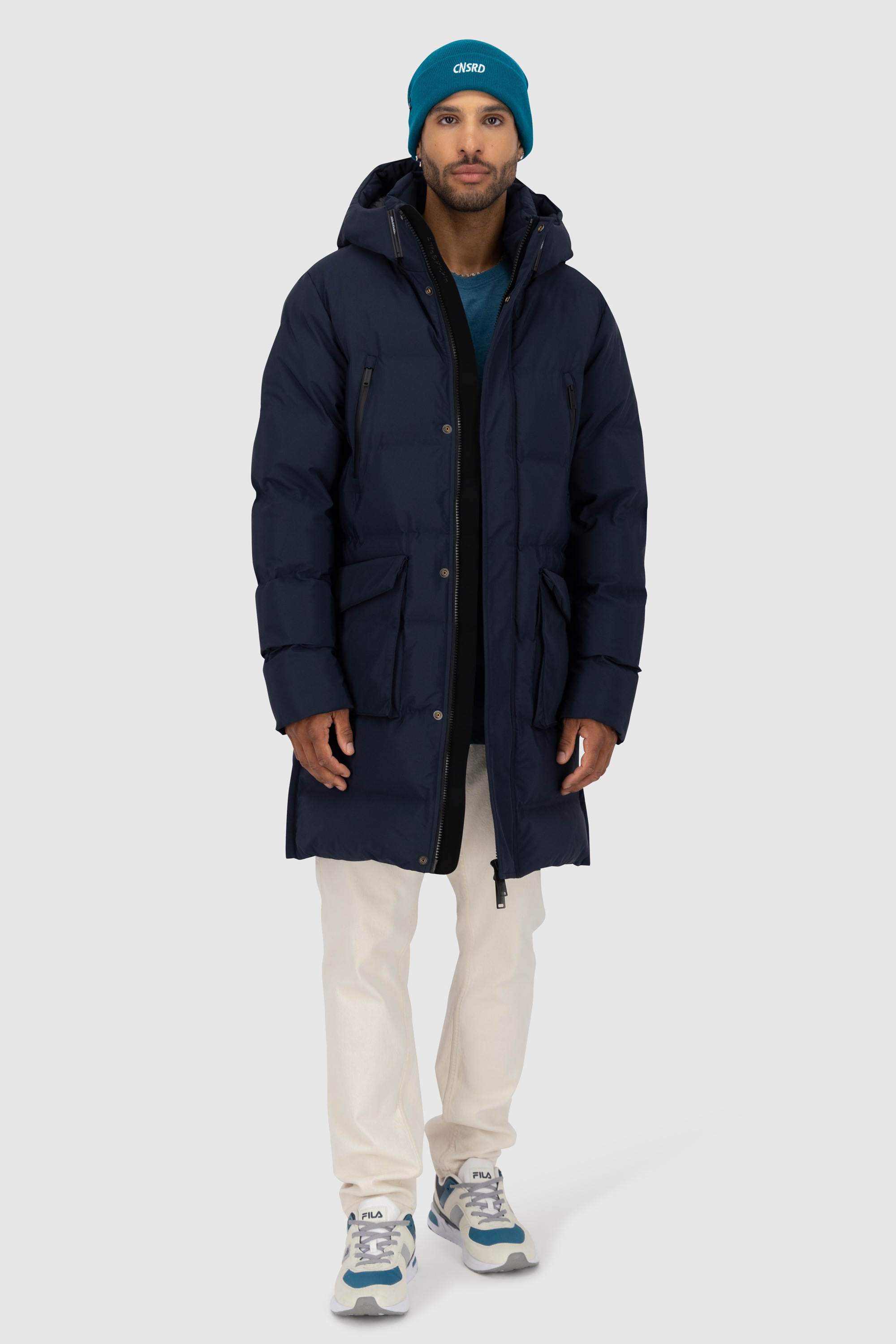Alife & Kickin Winterjacke »Herren SaulAK A«, mit Kapuze, gefütterte Jacke mit abnehmbarer Kapuze und 6 Fronttaschen