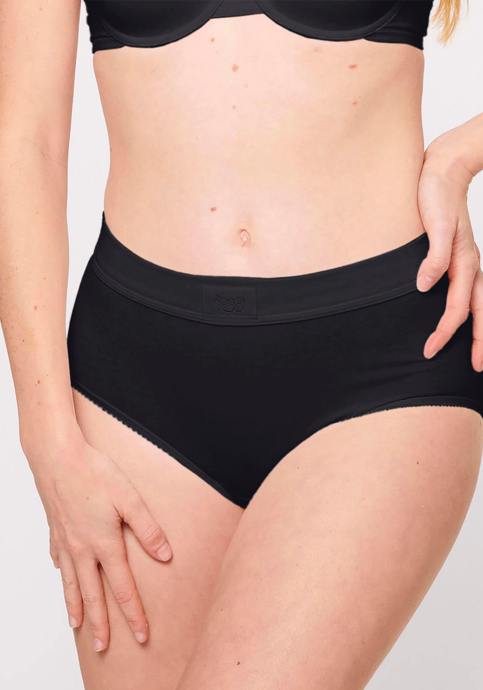 sloggi Slip »Double Comfort Maxi 2P«, (2er Pack), doppellagiges Taillenband