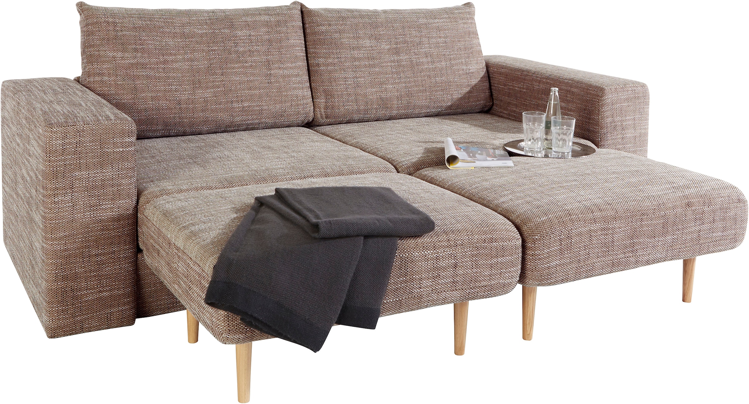 LOOKS by Wolfgang Joop 3,5-Sitzer »Looksv« Verwandlungssofa: aus Sofa wird Sofa mit 2 Hockern