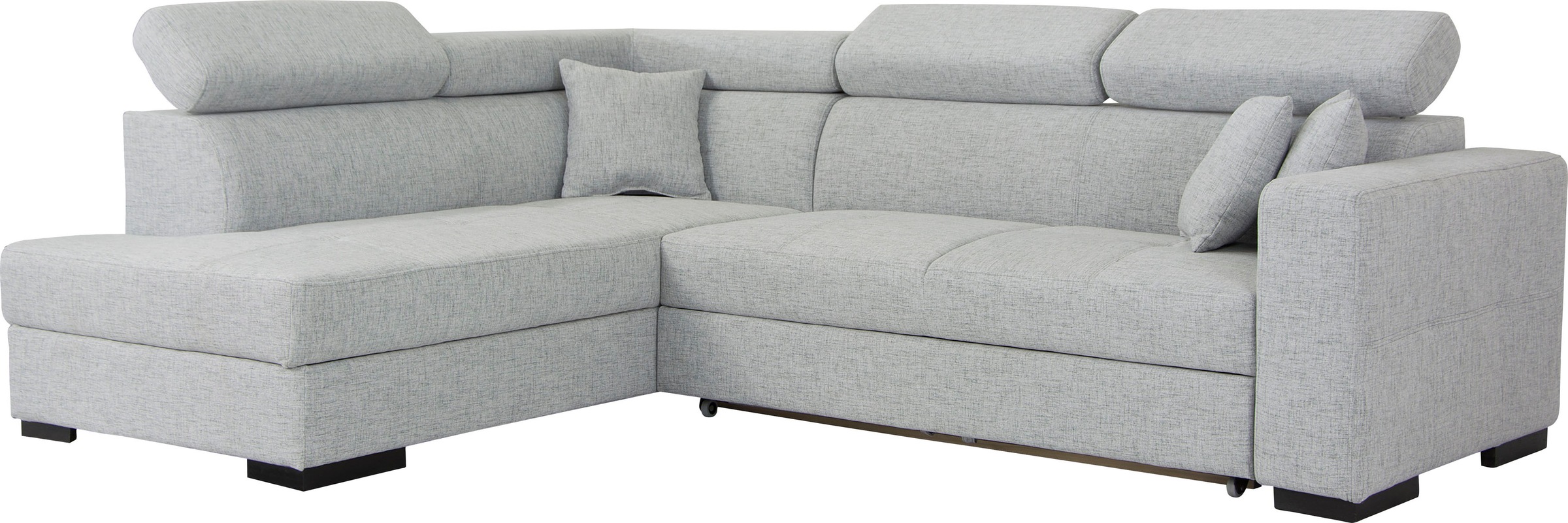Home affaire Ecksofa »Tulio L-Form«, wahlweise mit Bettfunktion und Bettkasten, incl. 3 Zierkissen