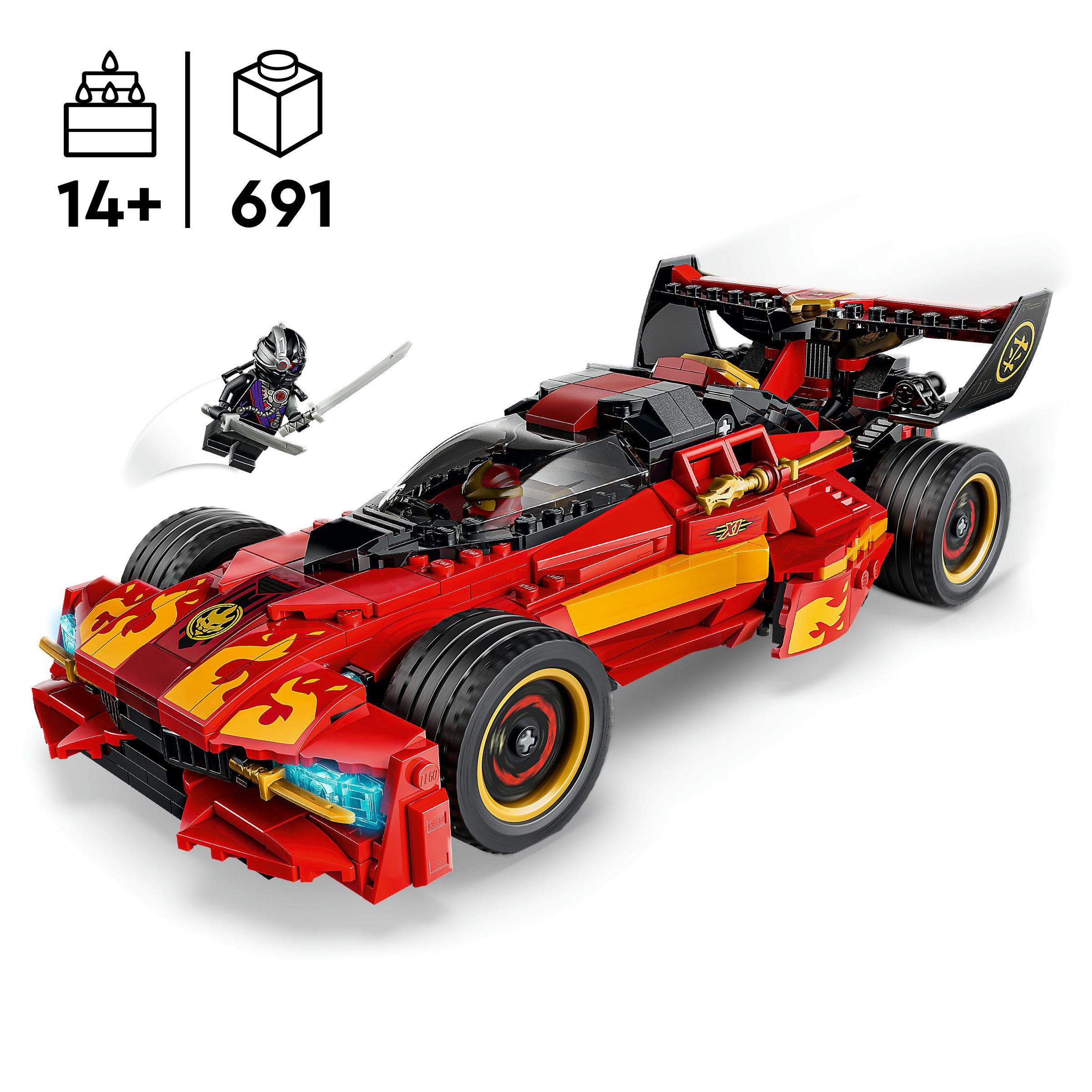 LEGO® Konstruktionsspielsteine »15-jähriges Jubiläum: X-1 Ninja Supercar (71867), LEGO Ninjago« Made in Europe