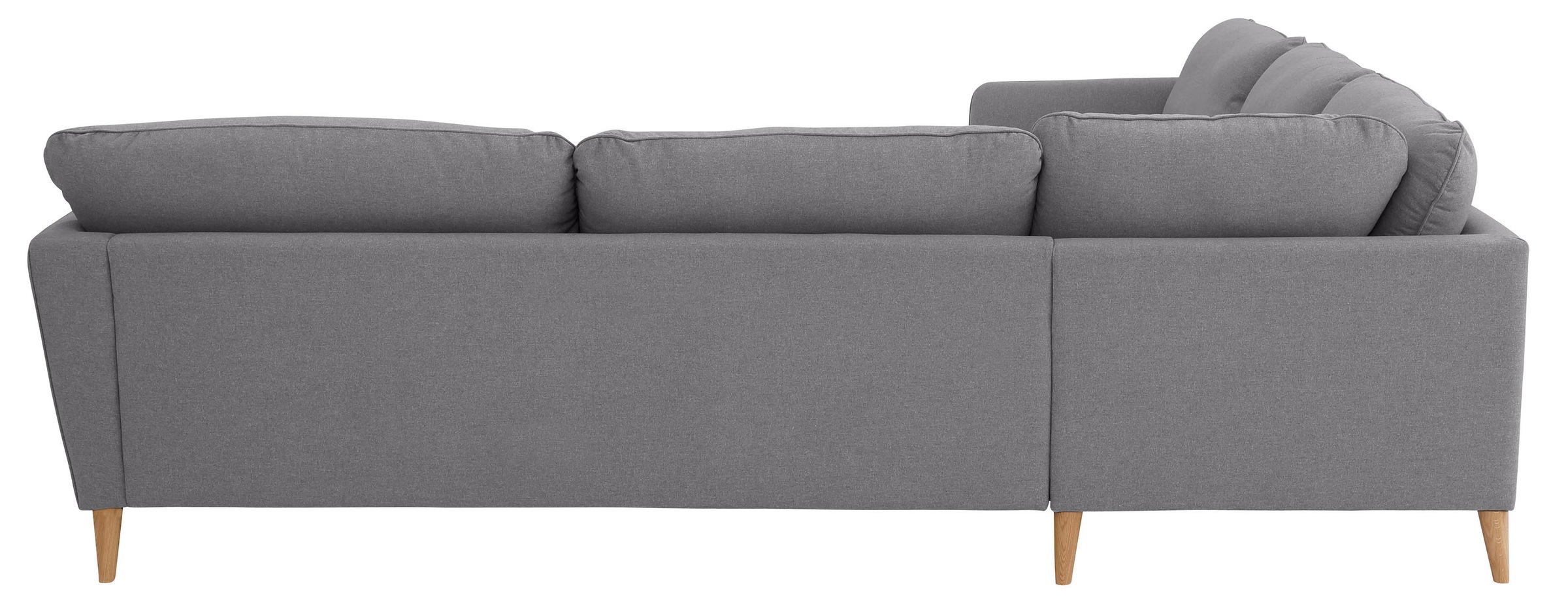 Home affaire Ecksofa »MARSEILLE 278/278 cm, L-Form,«, gleichschenklig, aus Eiche-Massivholz Beinen, verschiedene Bezüge