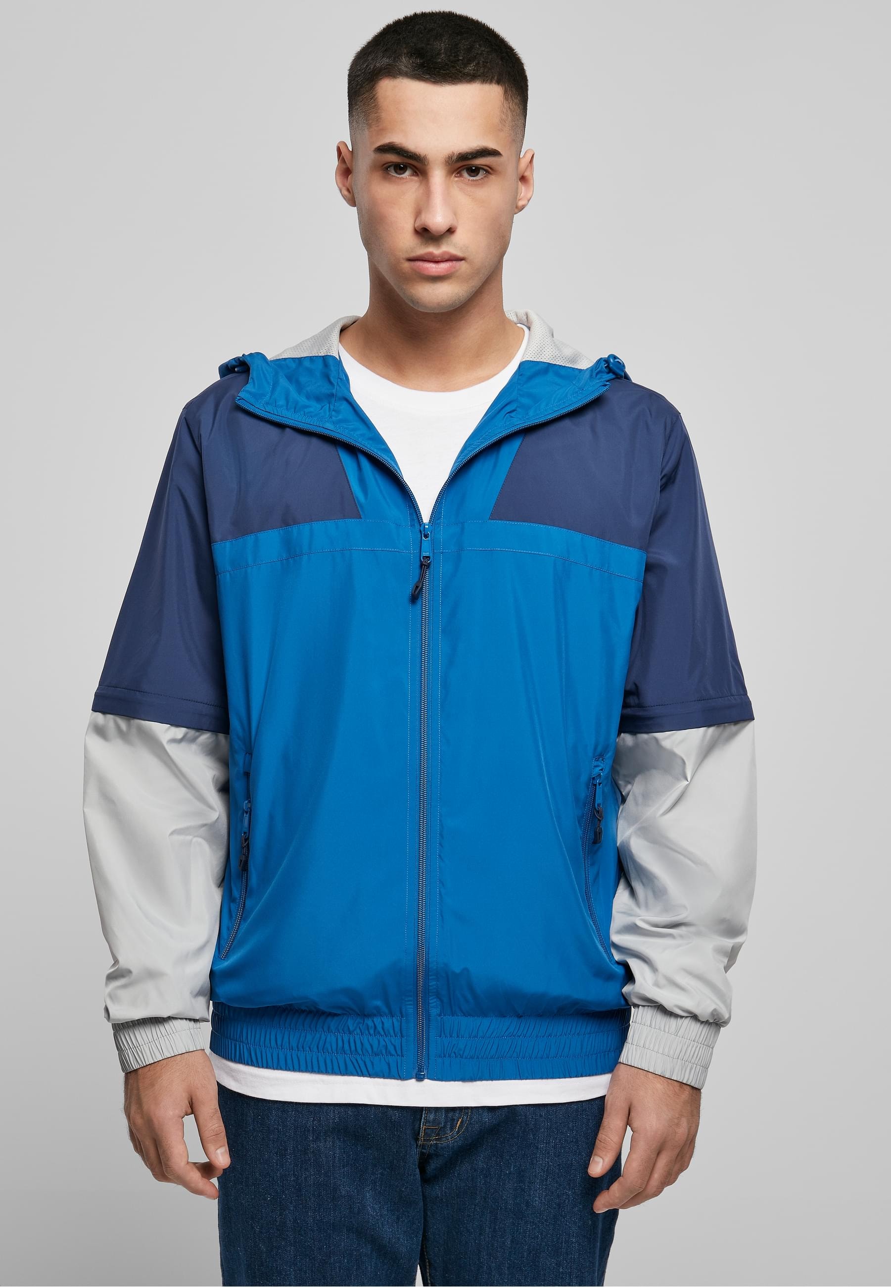 URBAN CLASSICS Allwetterjacke »Urban Classics Herren Zip Away Track Jacket« 1 Stk. tlg. mit Kapuze