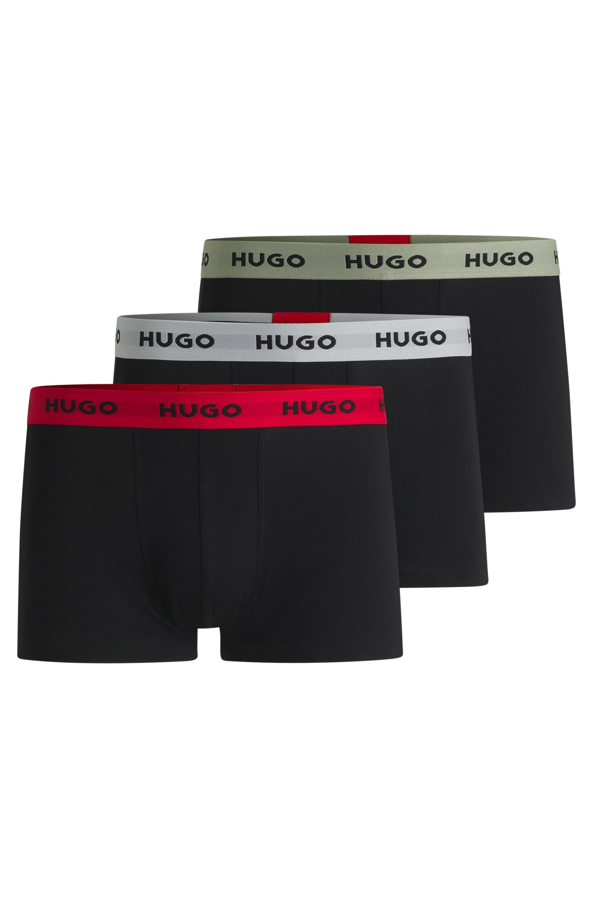 HUGO Underwear Trunk »TRUNK TRIPLET PACK«, (Packung, 3 St.), mit Logoschriftzug auf dem Bund