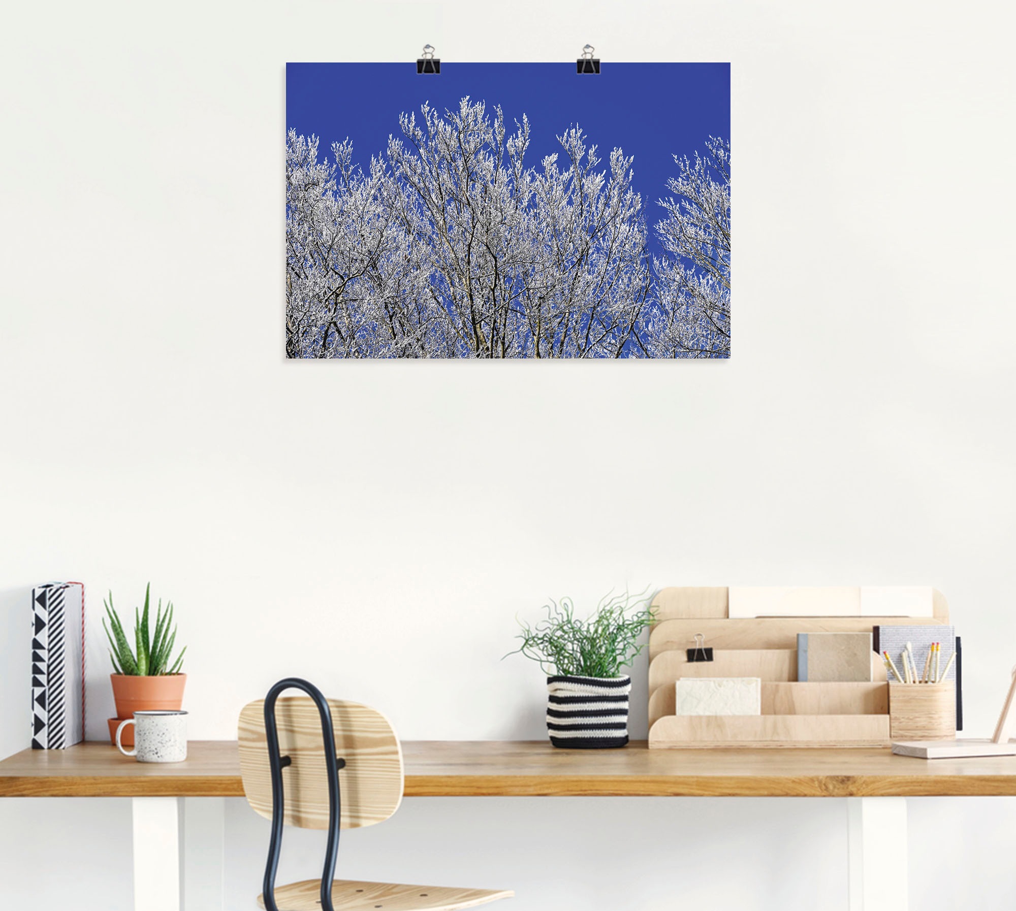 Artland Wandbild »Schneebedeckte Bäume«, Vier Jahreszeiten Bilder, (1 St.), als Alubild, Leinwandbild, Wandaufkleber oder Poster in versch. Größen