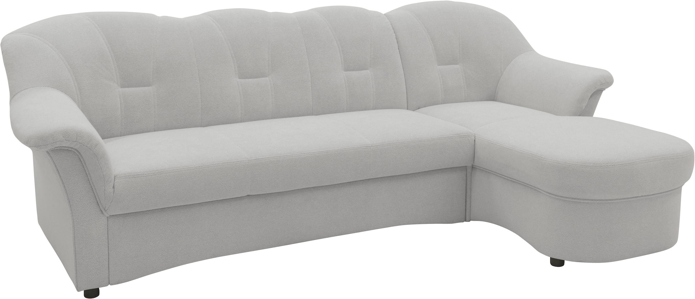 DOMO collection Ecksofa »Flores Schlafsofa, B/T/H: 233/142/86 cm, L-Form«, wahlweise mit Bettfunktion, wahlweise mit Federkern, auch in Leder
