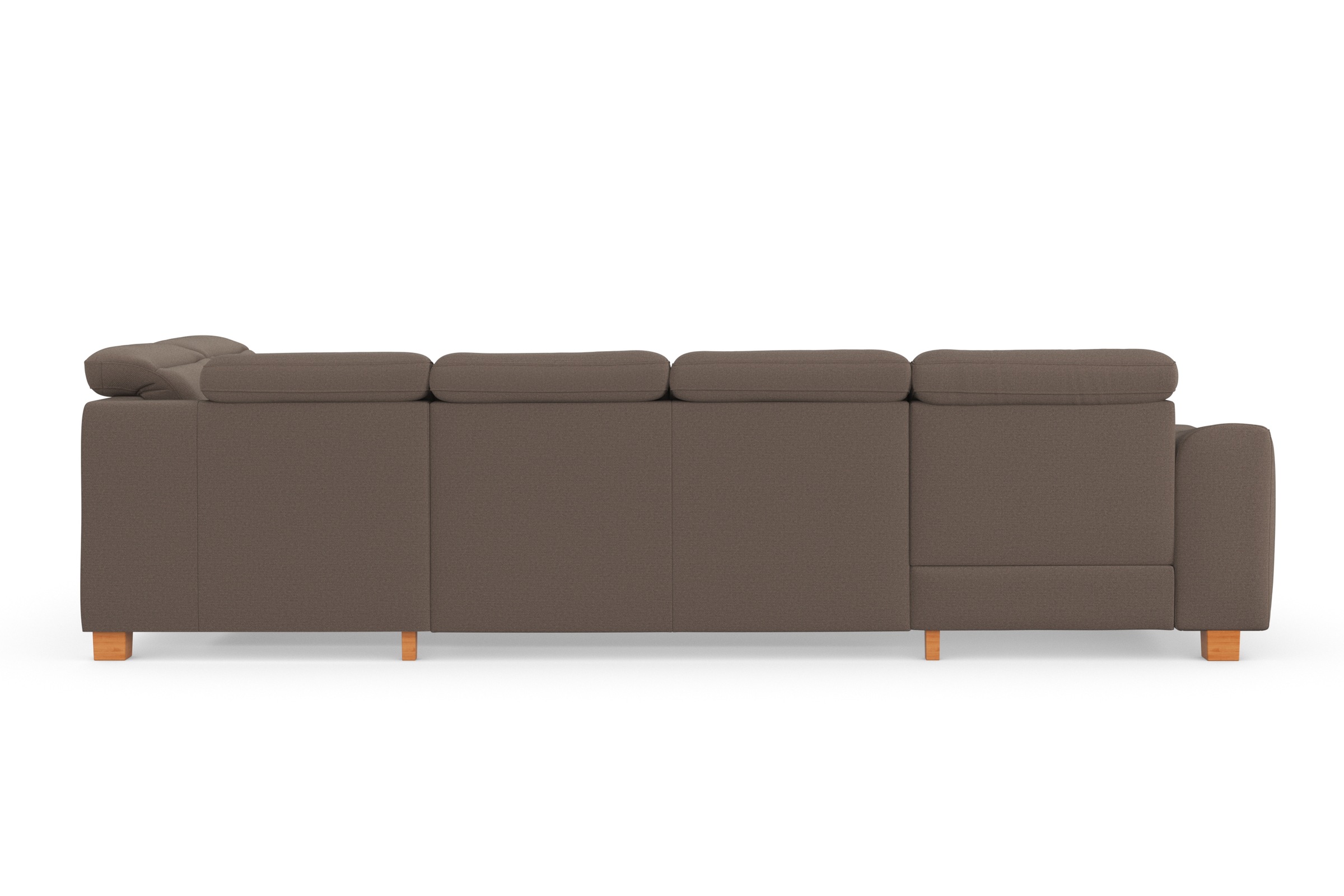 sit&more Wohnlandschaft »Dundee U-Form«, mit Federkern und Massivholzfüßen, wahlweise mit Kopfteilverstellung