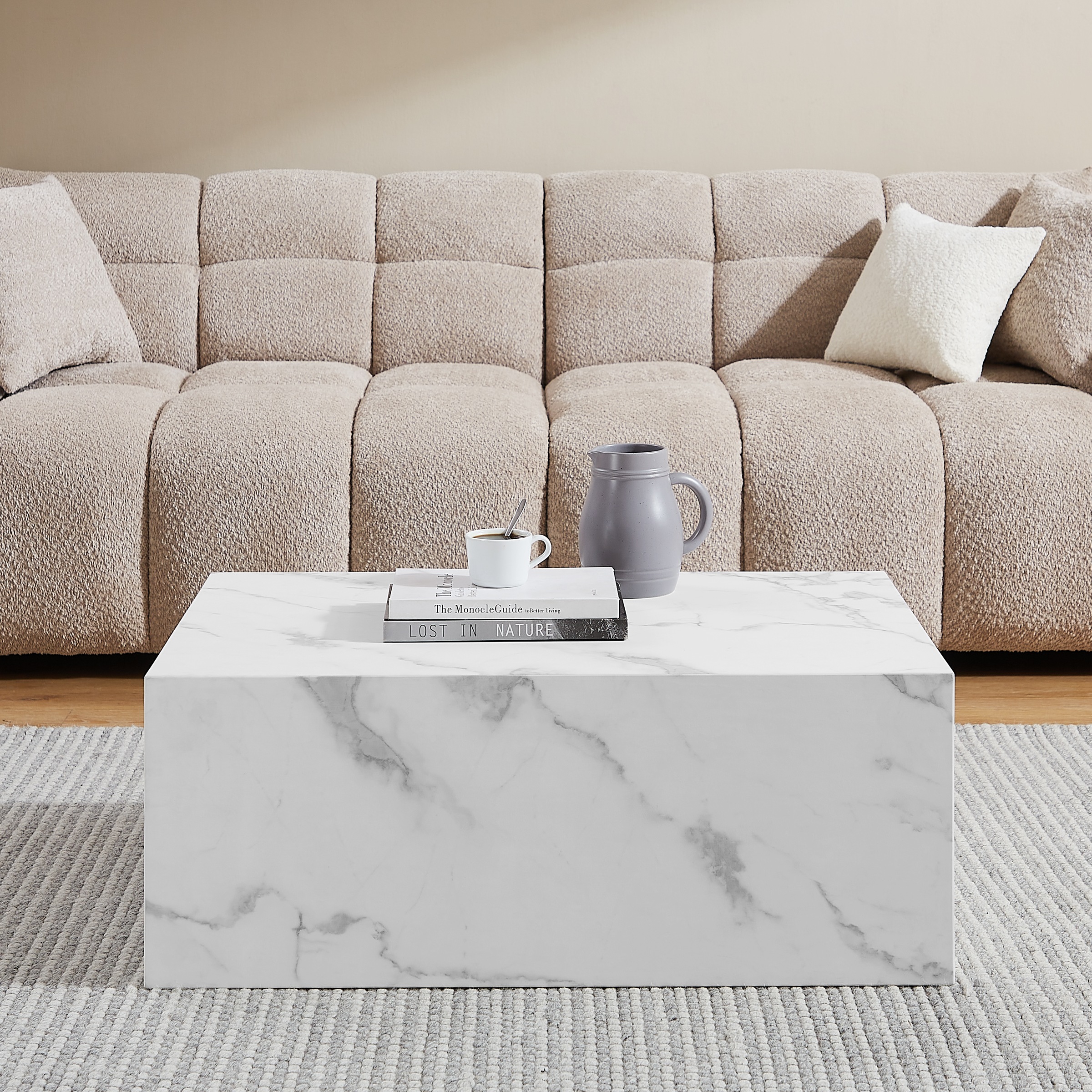 SalesFever Couchtisch »Almeria Beistelltisch B/T 90/60 cm«, rechteckig 90x6 günstig online kaufen