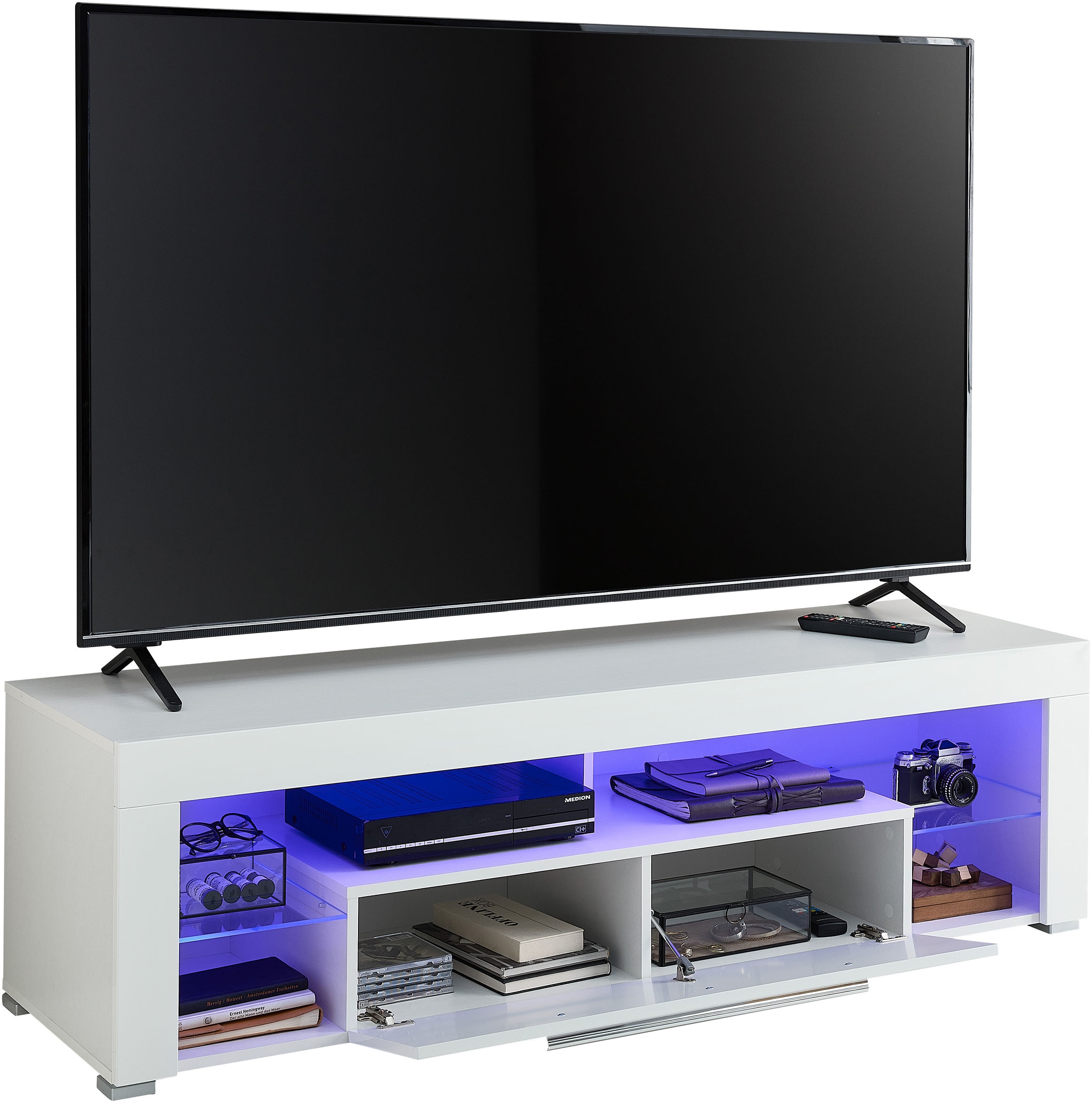 Stolkom TV-Schrank »Goal« Oberboden bis 25 kg belastbar, 1 Klappe mit Griff