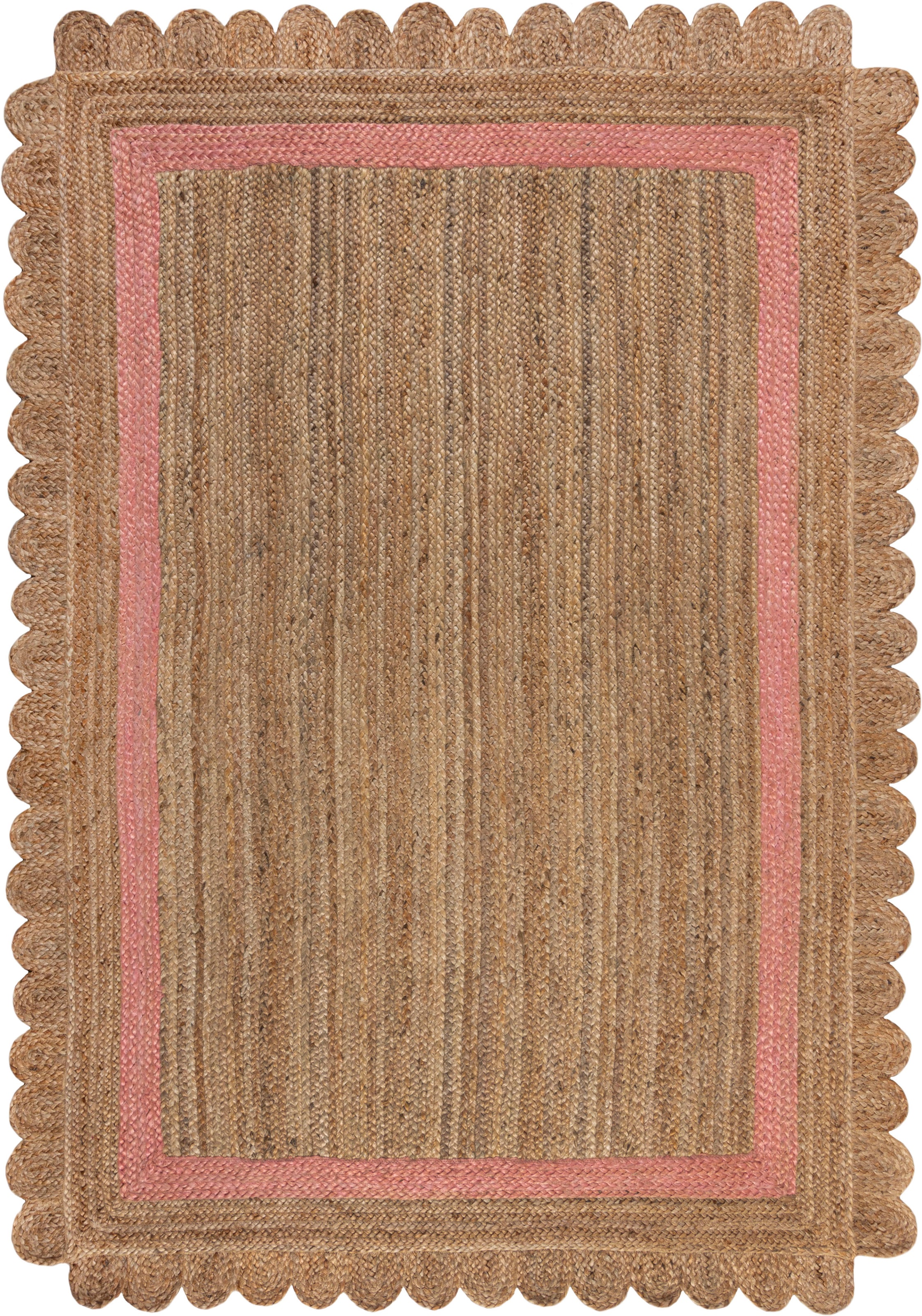 FLAIR RUGS Teppich »Grace«, rechteckig, 7 mm Höhe, aus 100% Jute, fußbodenh günstig online kaufen