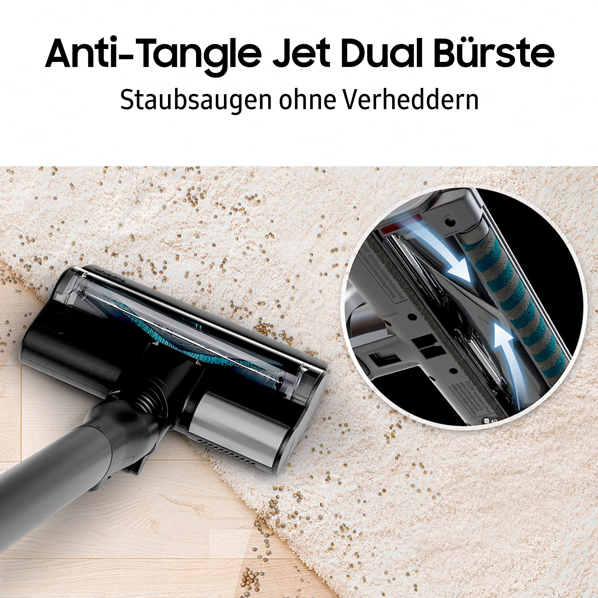 Samsung Akku-Handstaubsauger »BESPOKE AI Jet 280W Akku+ Wet & Clean, VS80F28EGS/WD«