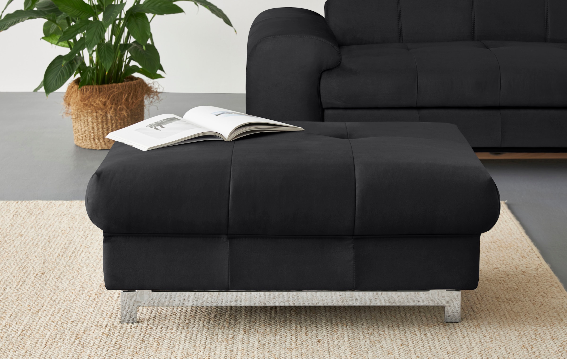 COTTA Hocker »Chef« mit edlen Metallfüßen