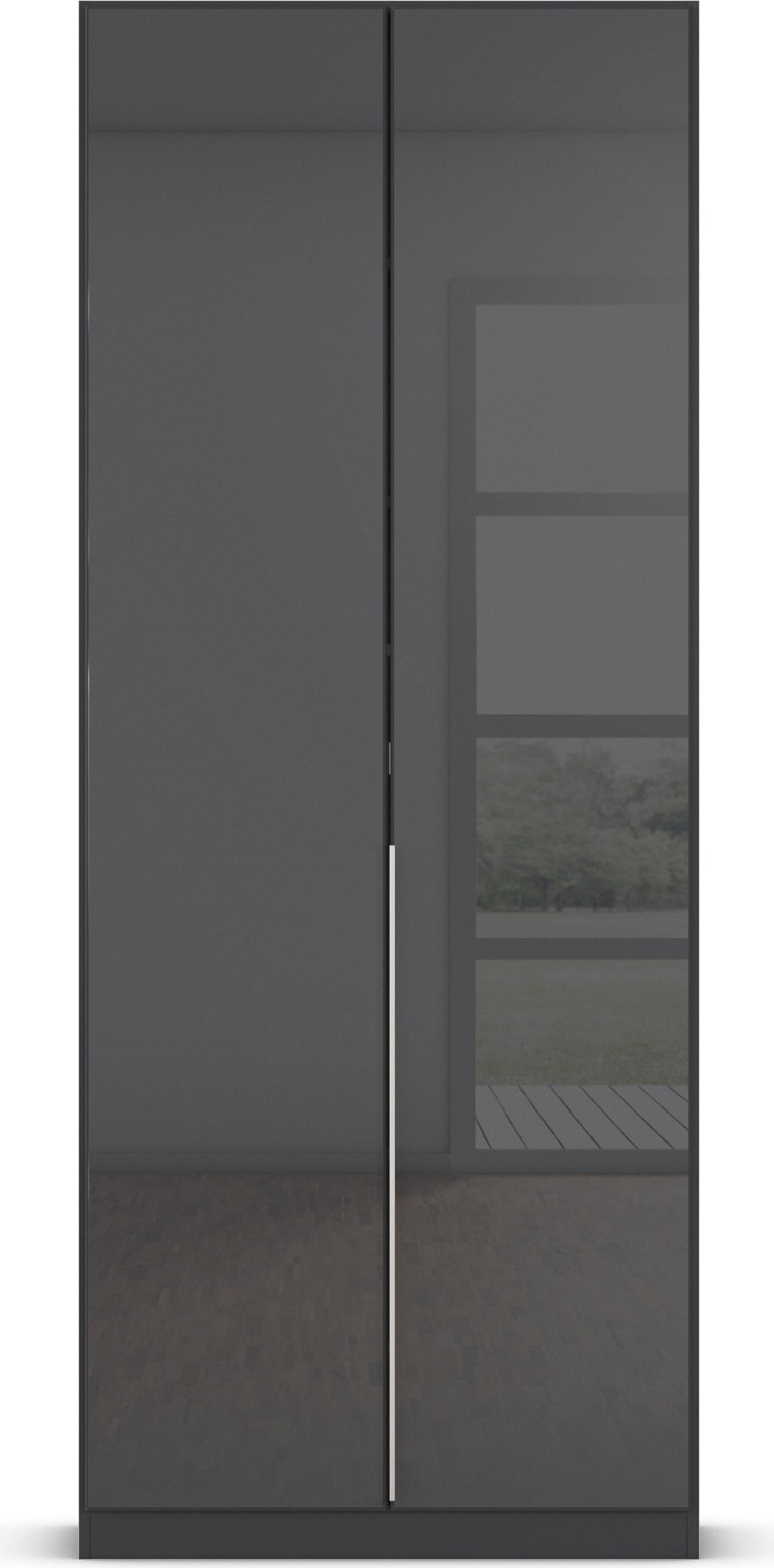 rauch Drehtürenschrank »Kleiderschrank Kleiderschränke Schrank Garderobe AGORDO mit Glasfront«, (in zwei Griff-Farben, Breiten 91-360 cm), durchdachte Innenausstattung, in 7 Breiten und 2 Höhen MADE IN GERMANY