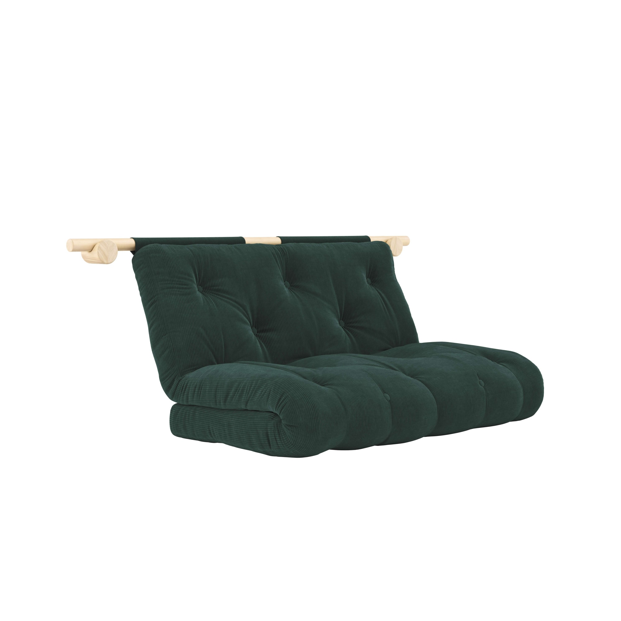 Karup Design Schlafsofa »Hooked Schlafsessel, Sitz- und Schlafplatz, Wandmontiert, platzsparend«, Futonmatratze inkl. Halterungsset aus FSC®-zertifiziertem Massivholz