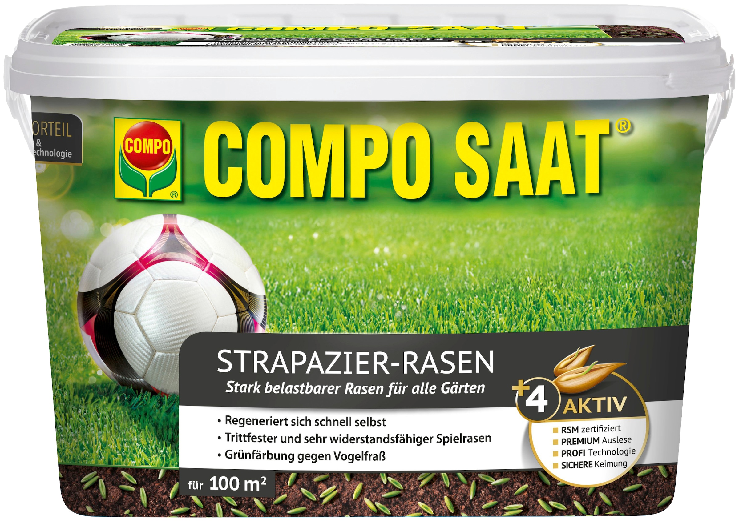 Compo Rasensamen »COMPO SAAT®«, Strapazier-Rasen, 2 kg, für 100 m²