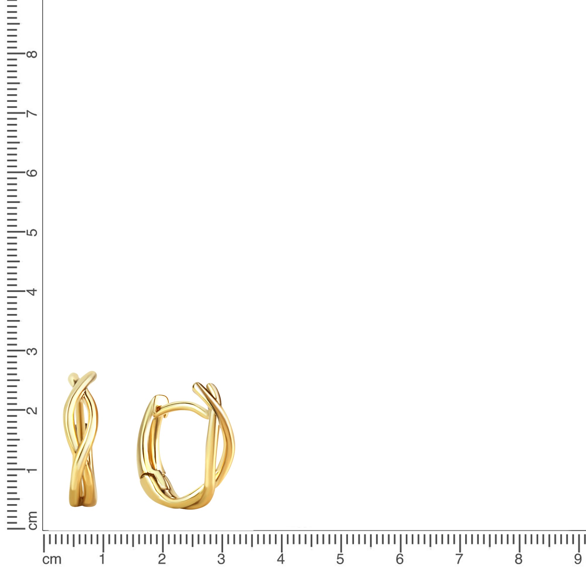 Vivance Paar Creolen »333/- Gelbgold glanz«