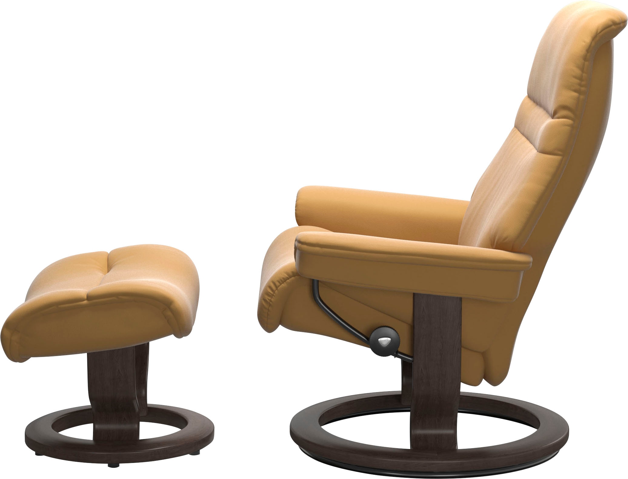 Stressless® Relaxsessel »Sunrise«, (Set, Relaxsessel mit Hocker), mit Classic Base, Größe M, Gestell Wenge